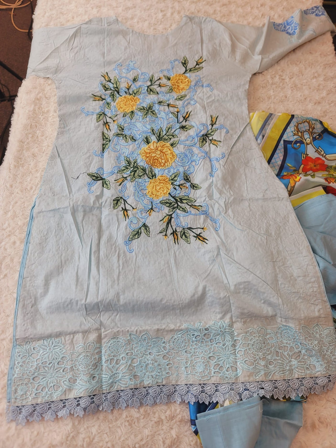 Pakistani Stitched Embroidered luxury lawn Dresses Ready To Ship