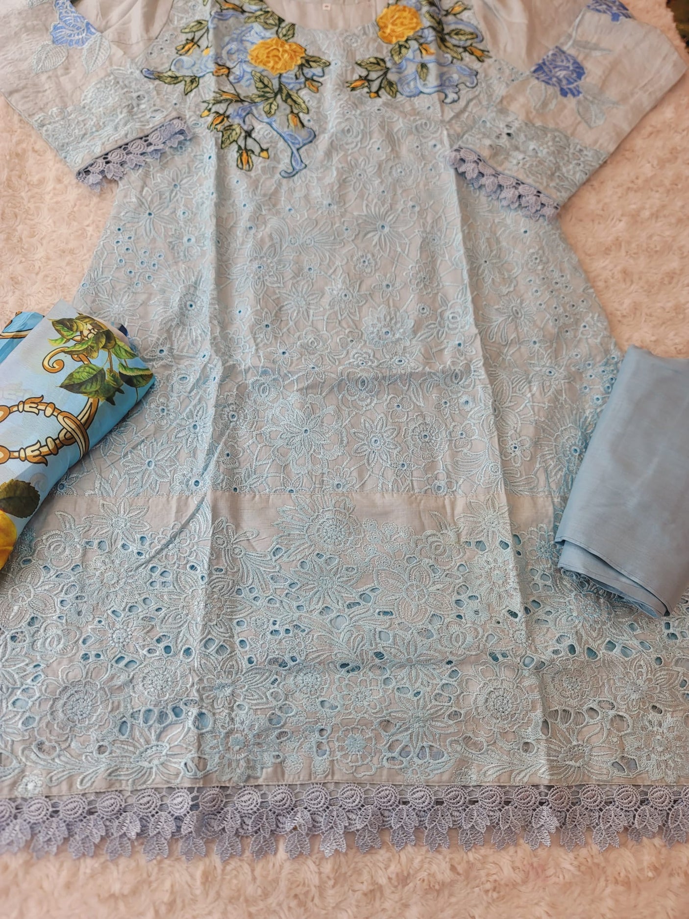 Pakistani Stitched Embroidered luxury lawn Dresses Ready To Ship