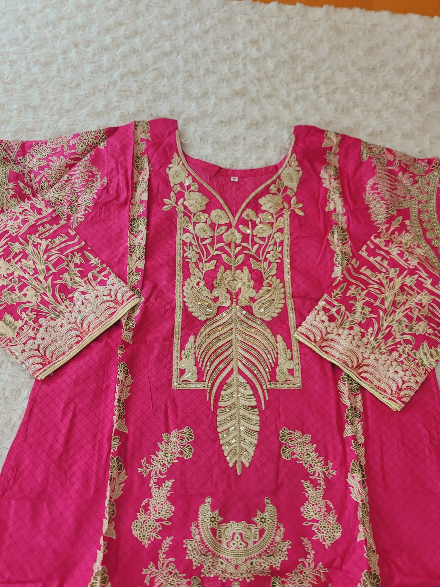 Pakistani Stitched lawn Embroidered Salwar kameez ready to ship