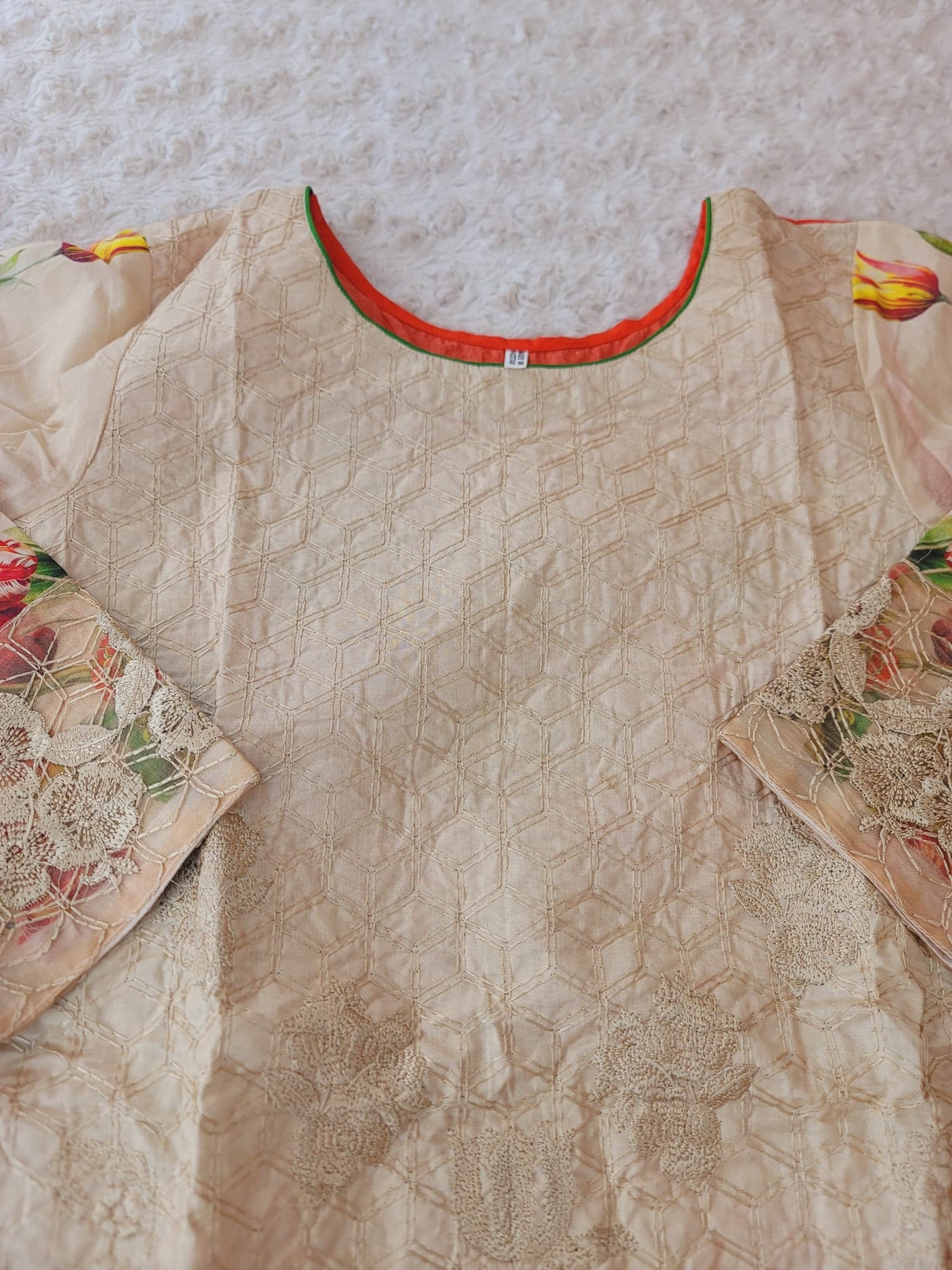 Pakistani Stitched lawn Embroidered Salwar kameez ready to ship