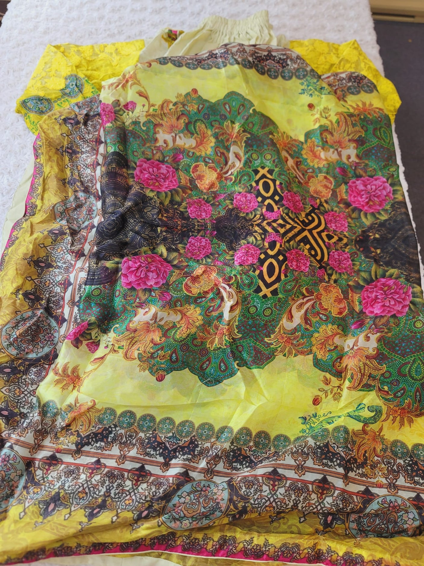 Pakistani Stitched lawn Embroidered Salwar kameez ready to ship