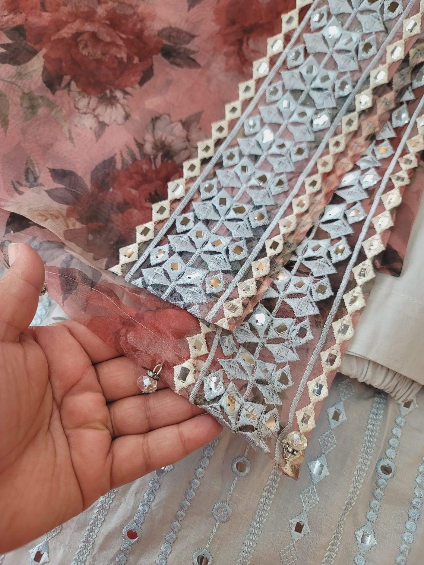 Pakistani Stitched Embroidery lawn Dresses Ready To Ship