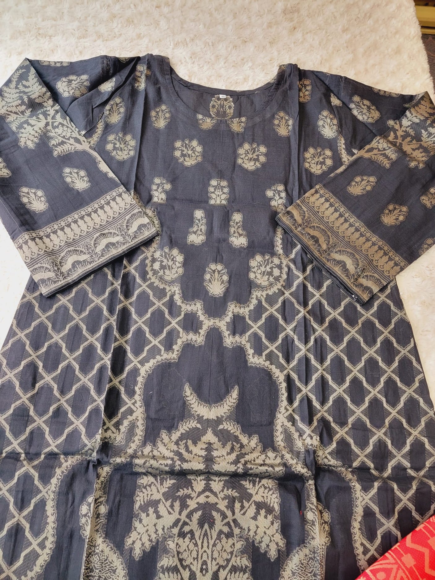 Pakistani Stitched lawn Embroidered Salwar kameez ready to ship