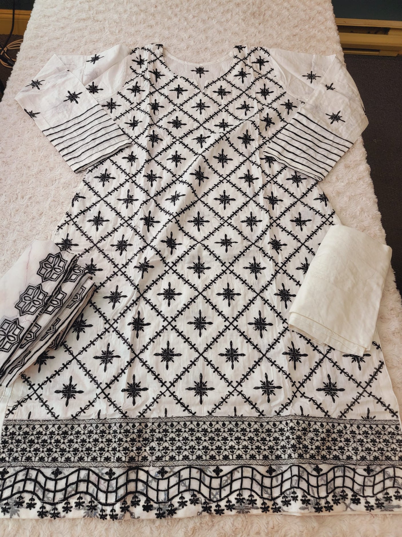 Pakistani Stitched Embroidery luxury lawn Dresses Ready To Ship