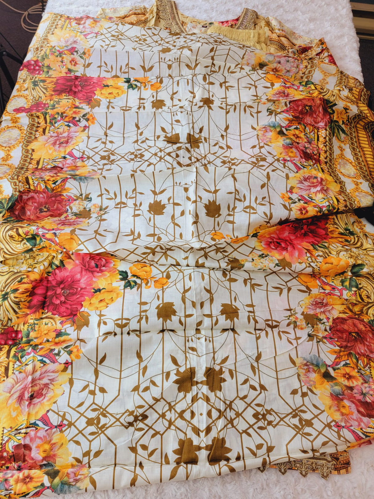 Indian Stitched Embroidery Suit Ready To Ship