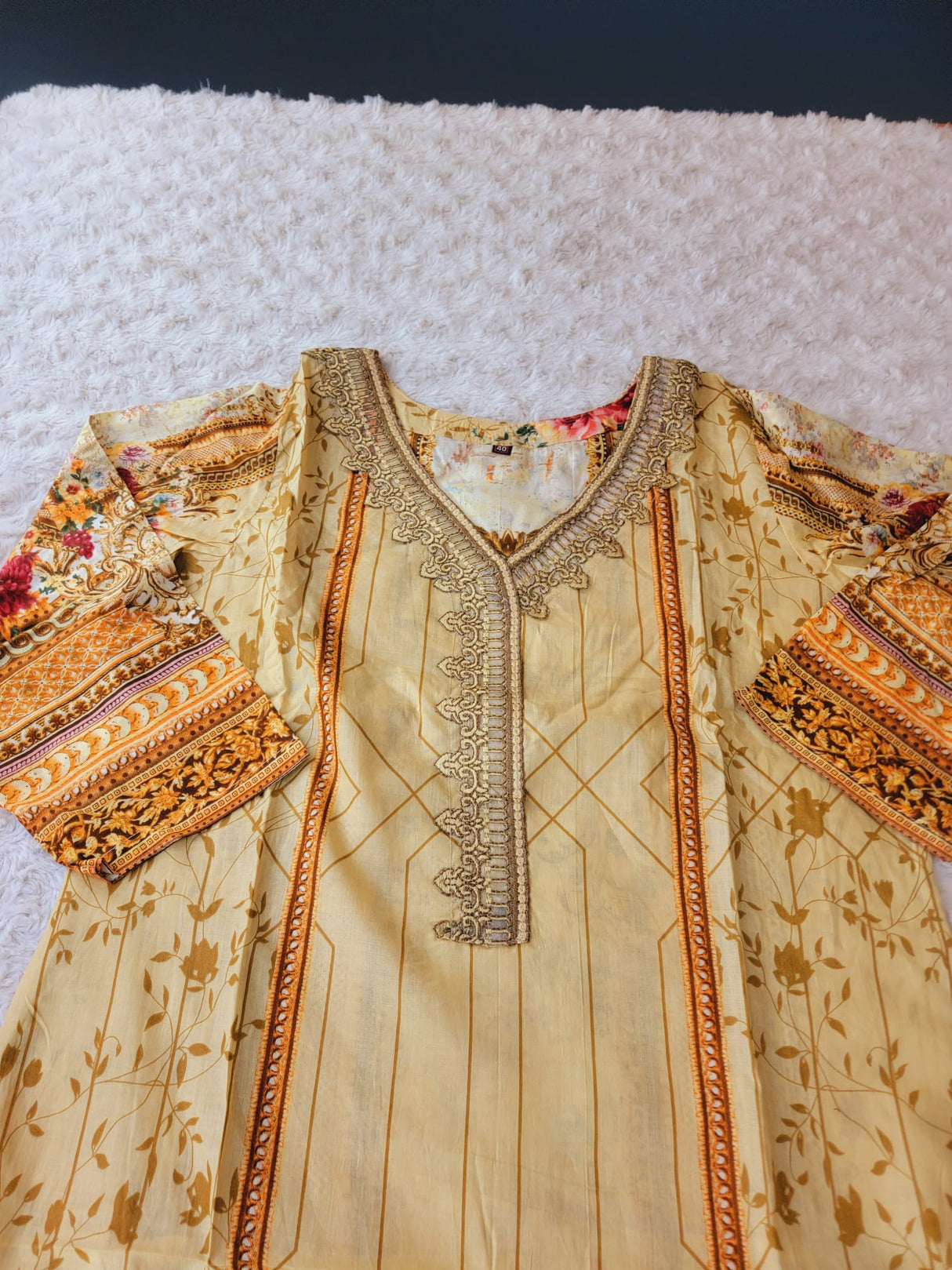Indian Stitched Embroidery Suit Ready To Ship