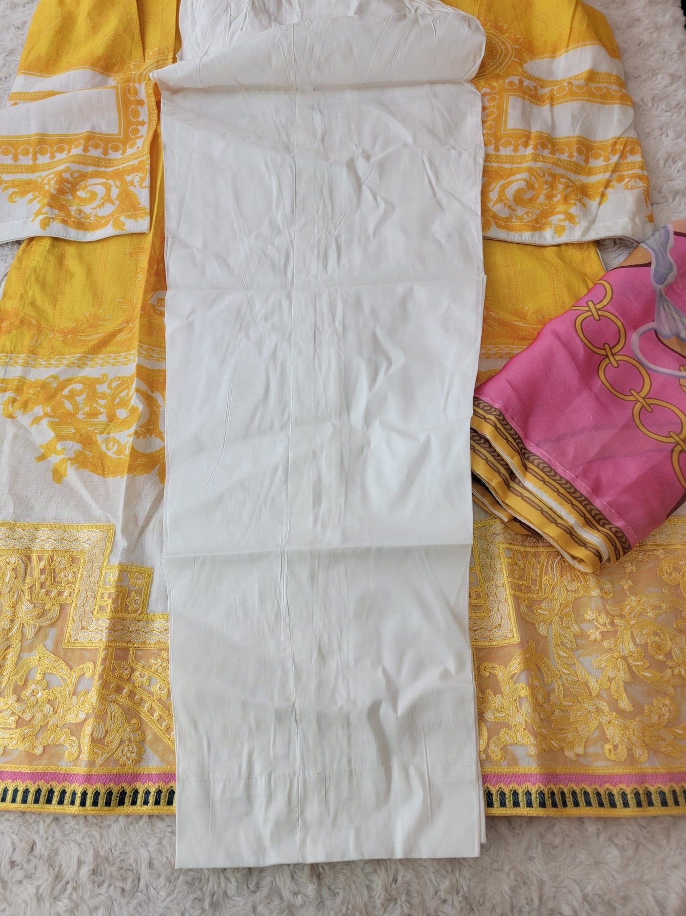 Pakistani Stitched Embroidery luxury lawn Dresses Ready To Ship