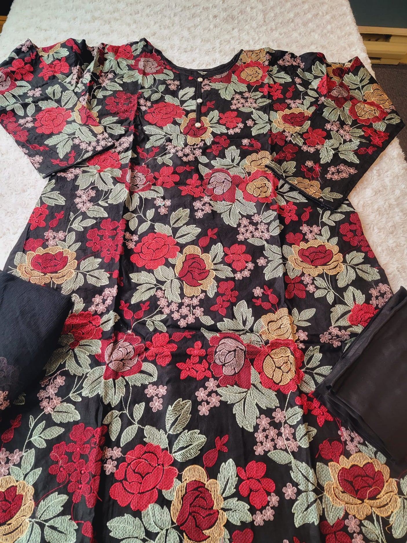 Pakistani Stitched Embroidery luxury lawn Dresses Ready To Ship