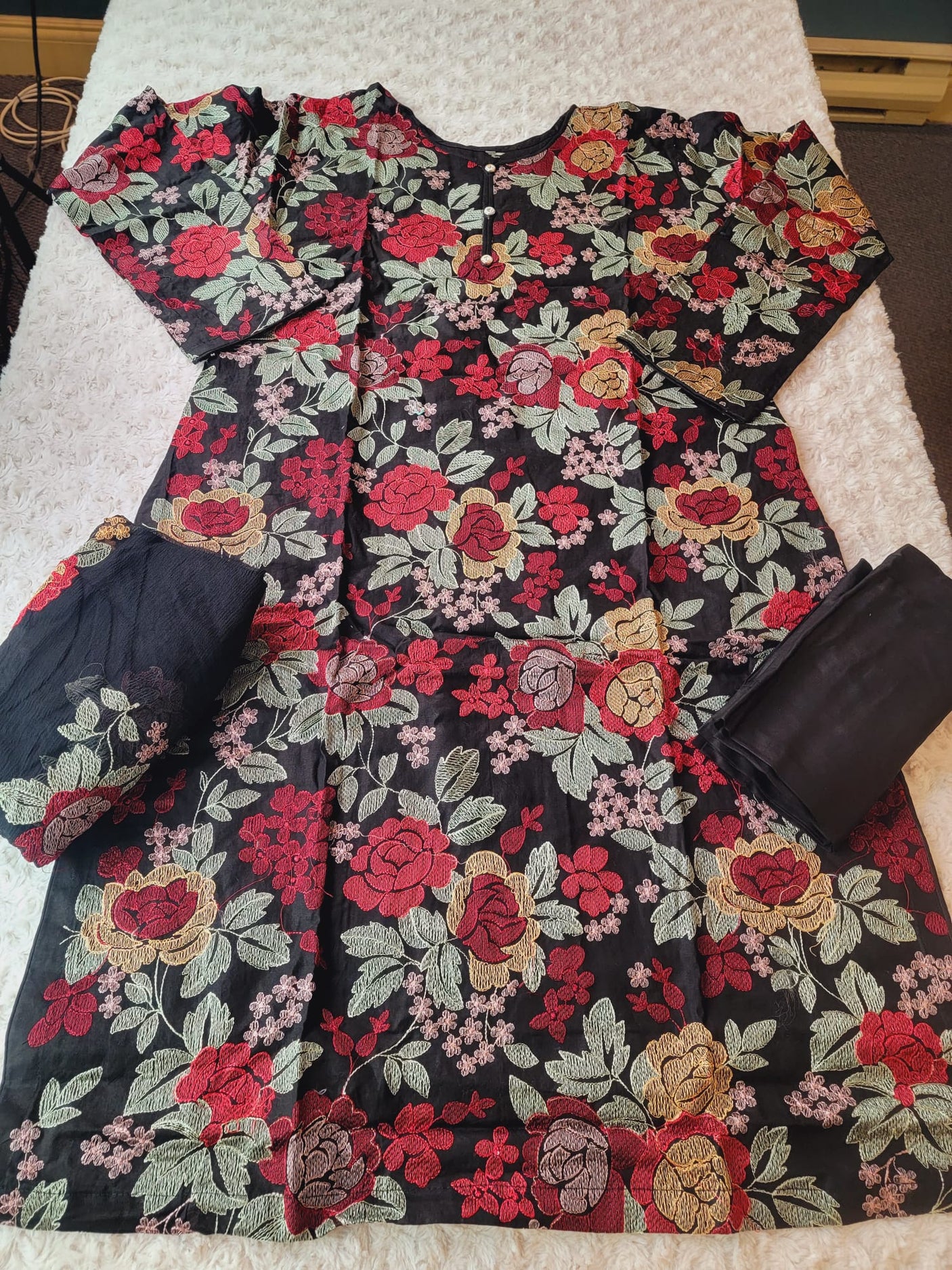 Pakistani Stitched Embroidery luxury lawn Dresses Ready To Ship