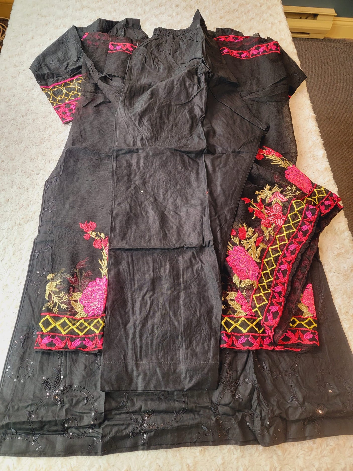 Pakistani Stitched Embroidery luxury lawn Dresses Ready To Ship