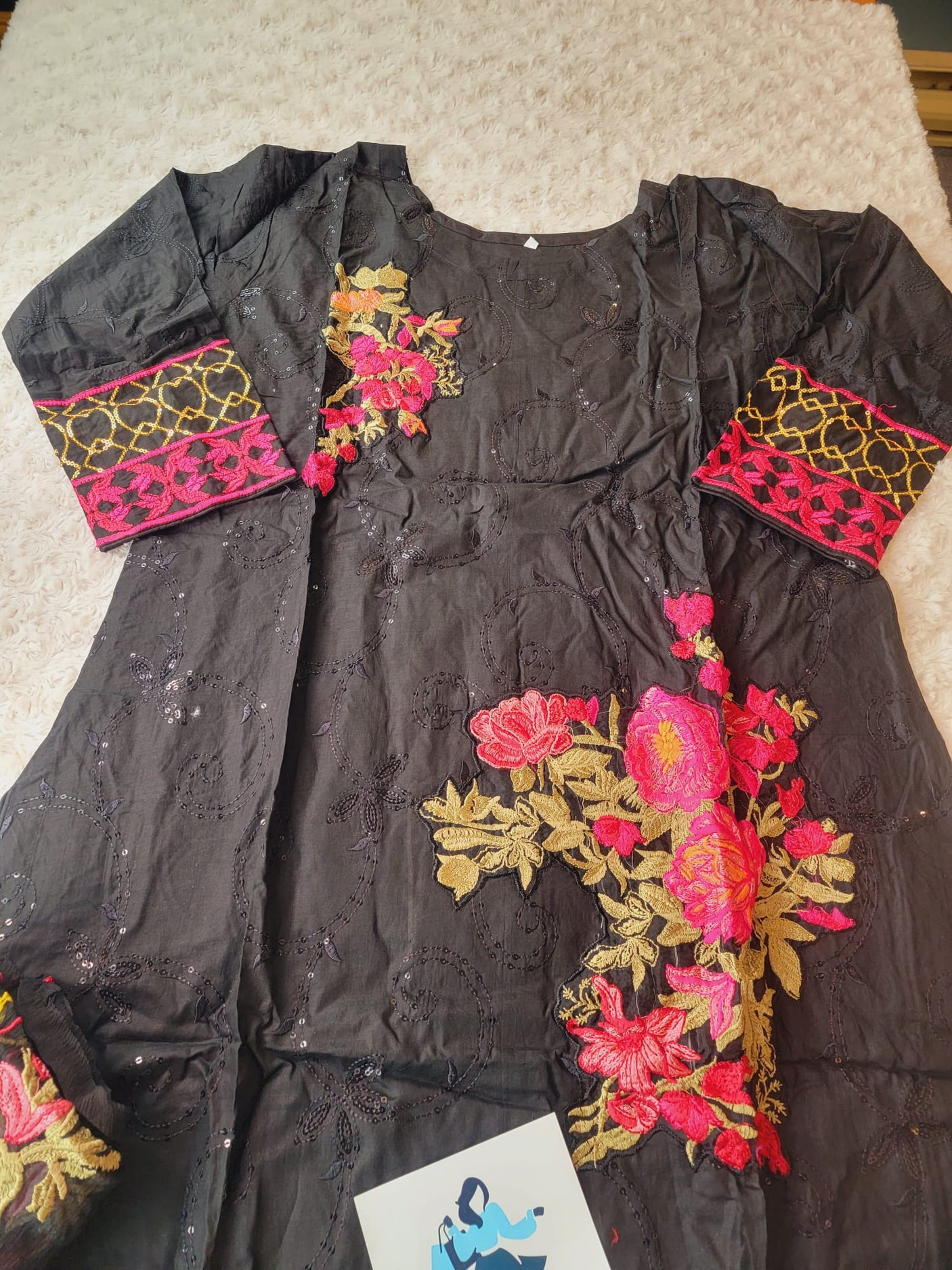 Pakistani Stitched Embroidery luxury lawn Dresses Ready To Ship