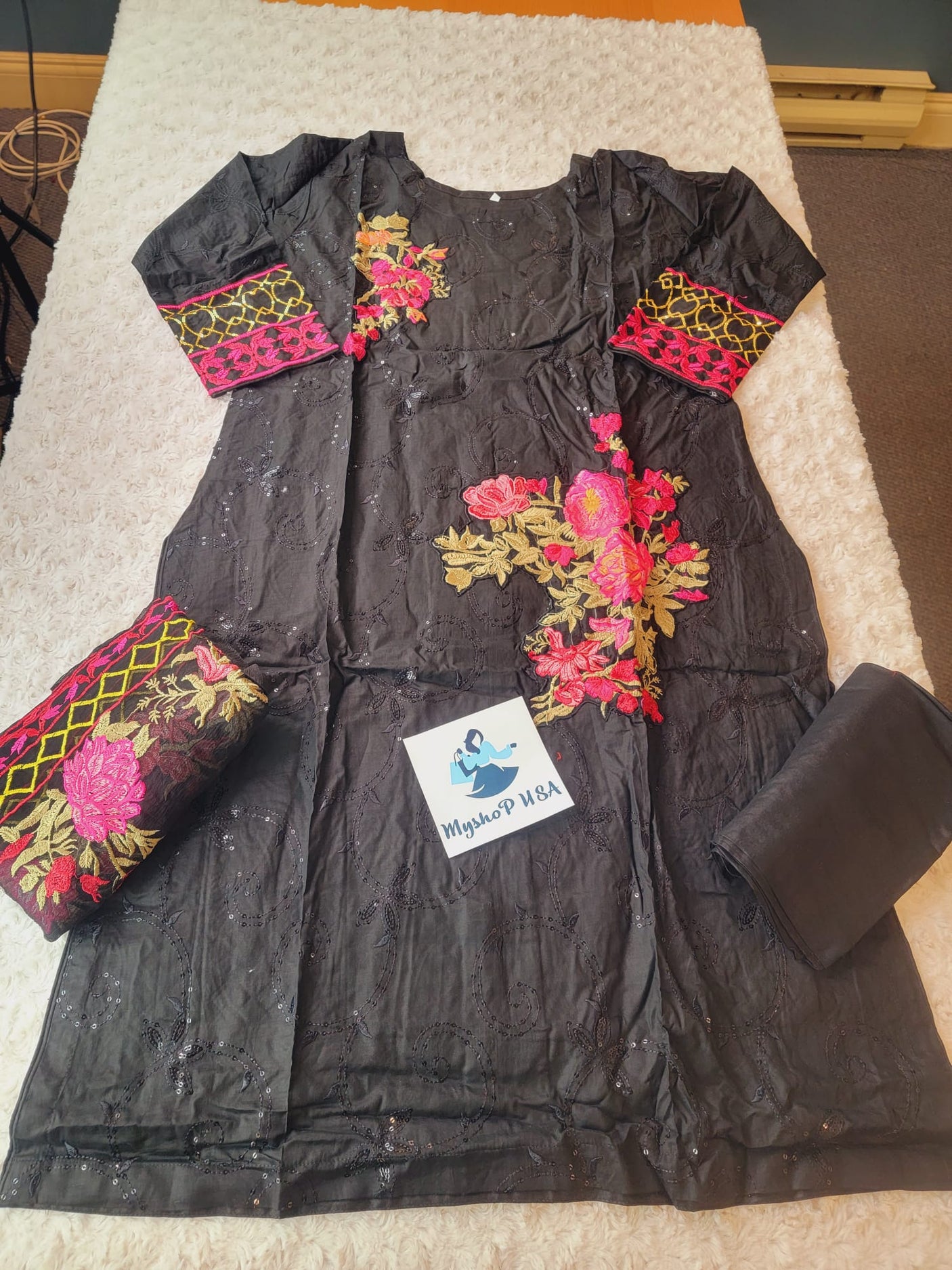 Pakistani Stitched Embroidery luxury lawn Dresses Ready To Ship