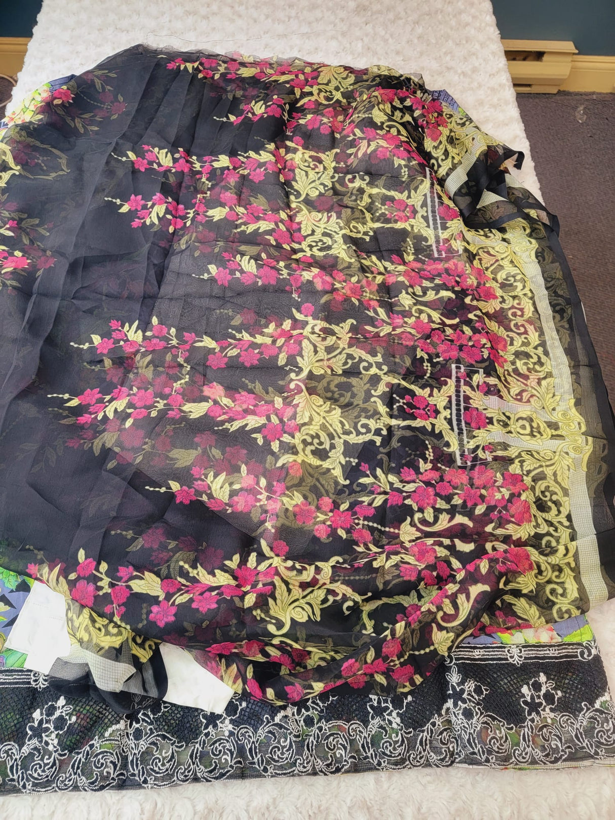 Indian Cotton Embroidered Suit Ready To Ship