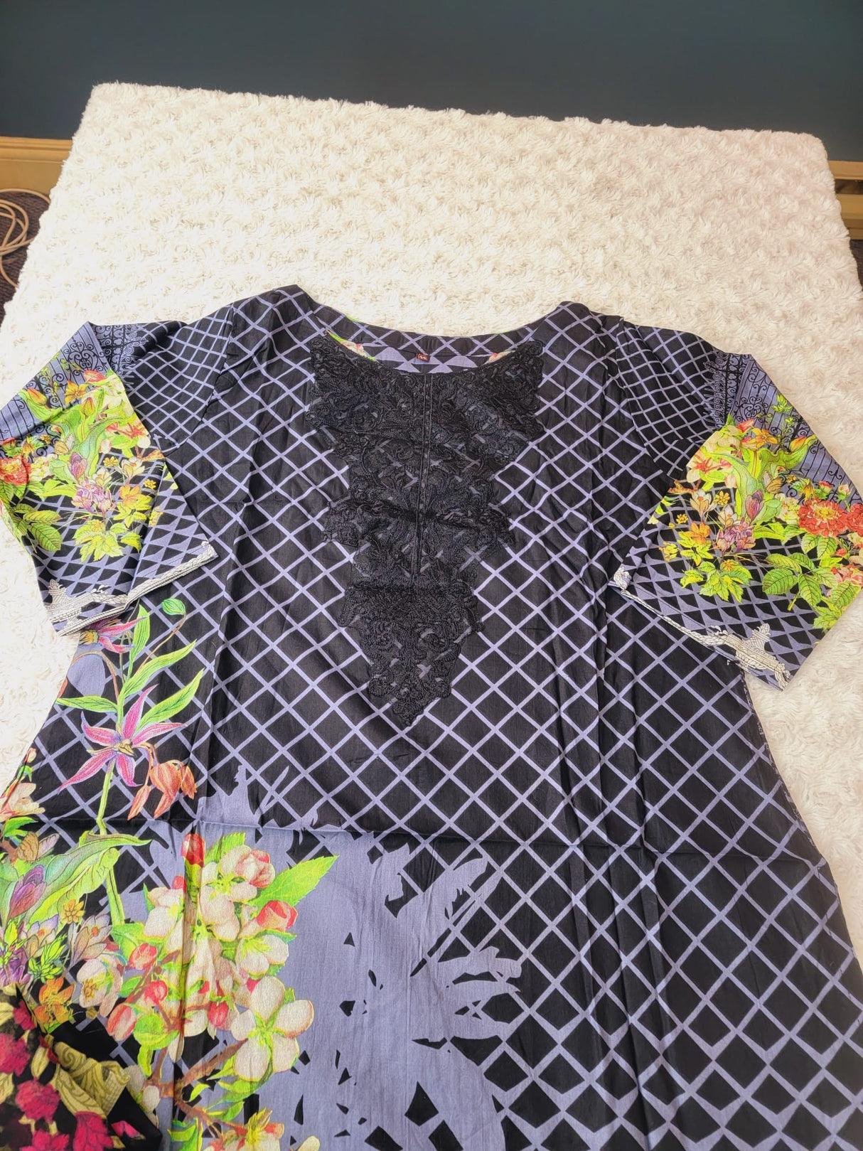 Indian Cotton Embroidered Suit Ready To Ship