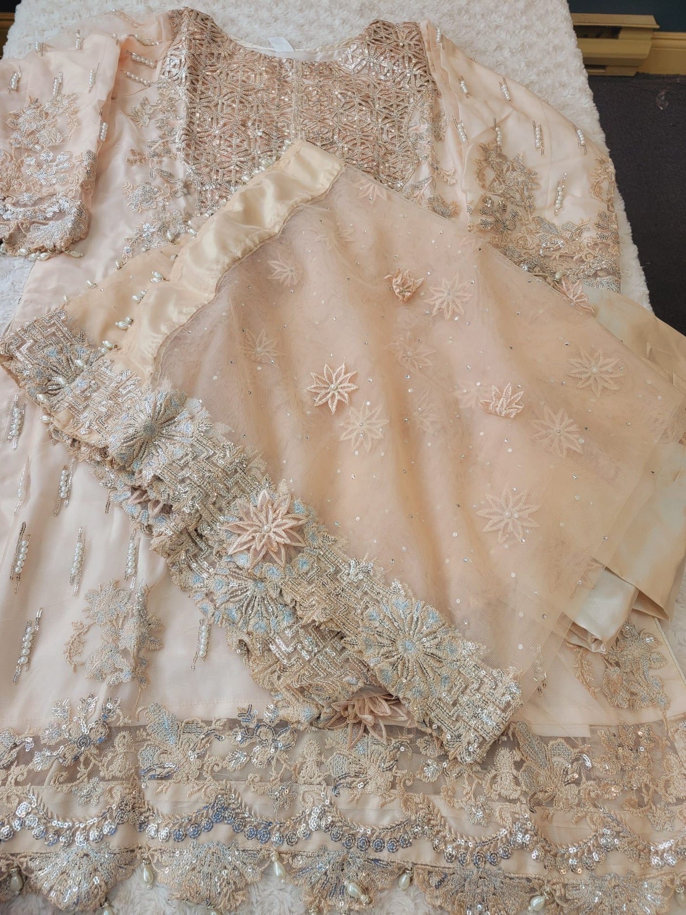 Pakistani Stitched Embroidery Party Wear Dresses Ready To Ship