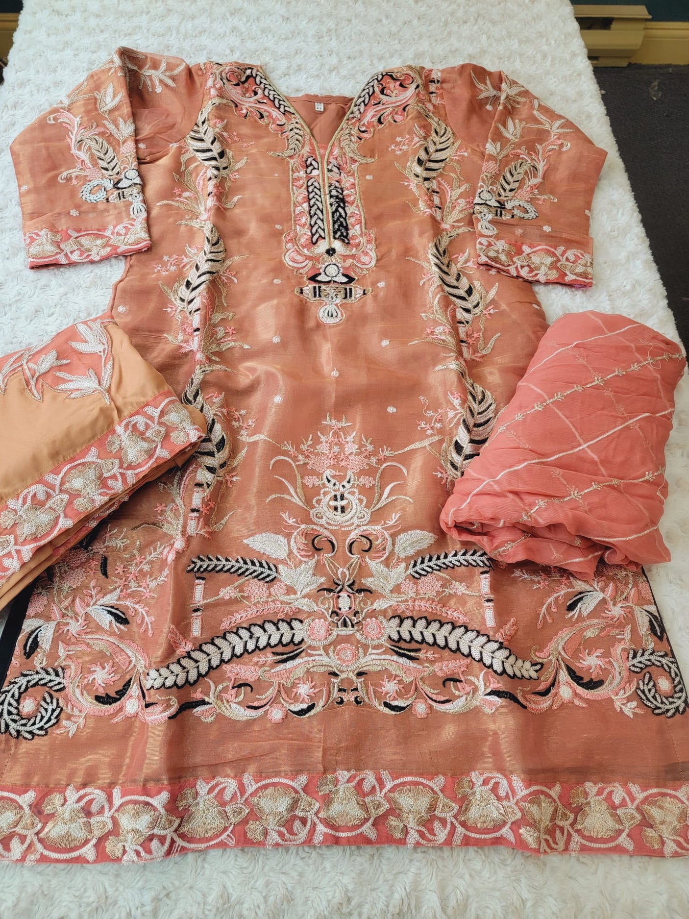 Pakistani Stitched Embroidery Party Wear Dresses Ready To Ship