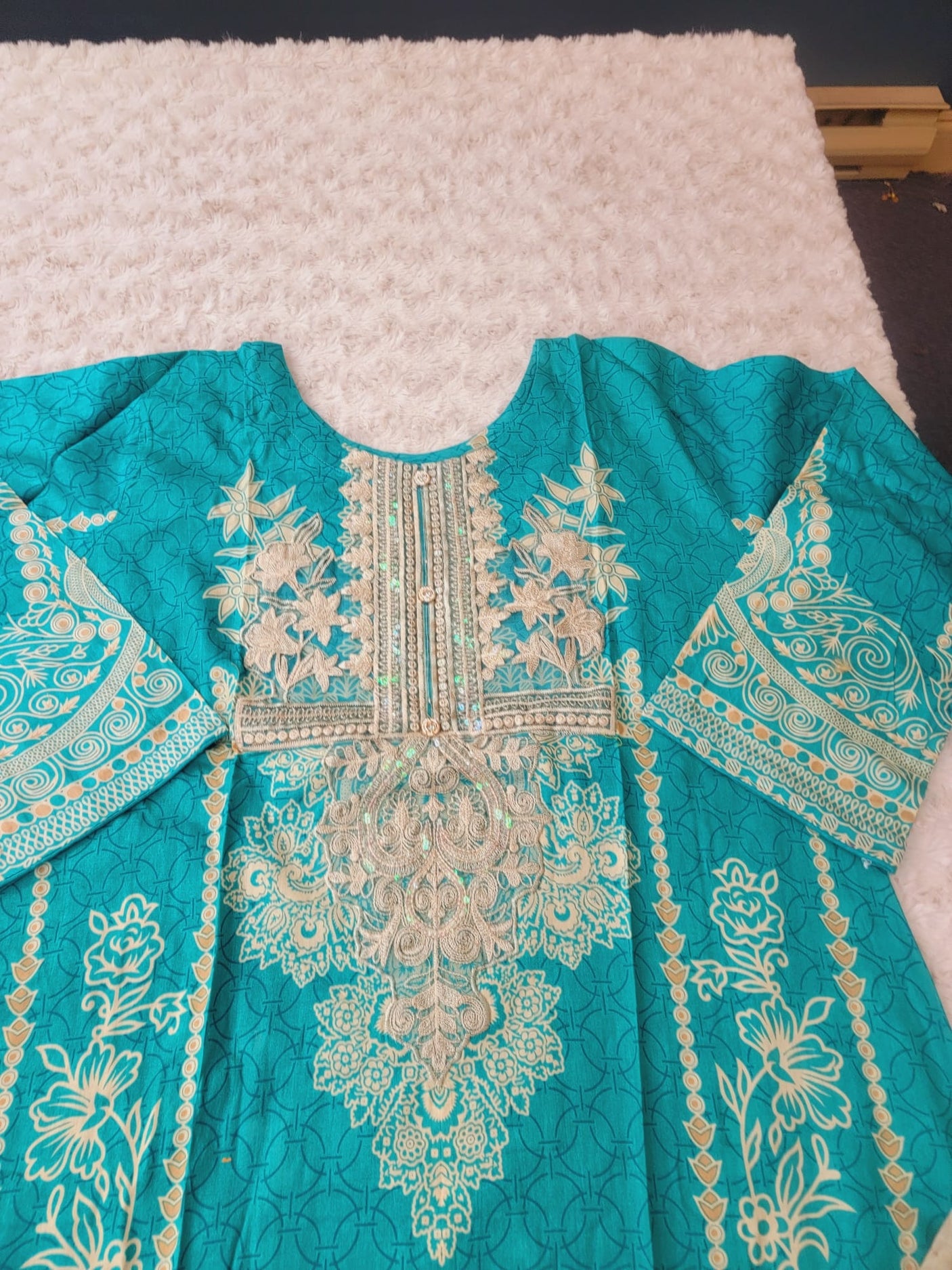 Pakistani Stitched lawn Embroidered Salwar kameez ready to ship