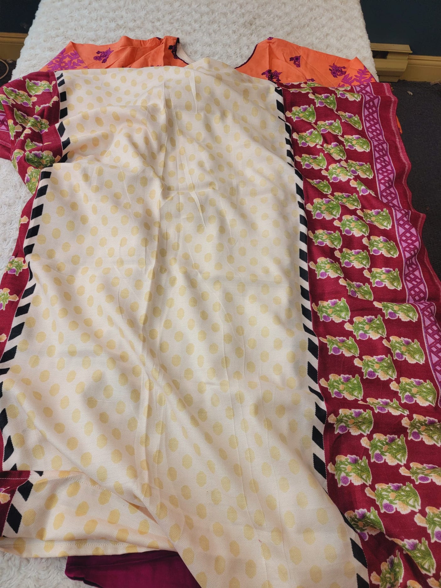 Pakistani linen Embroidered Salwar kameez Ready To Ship