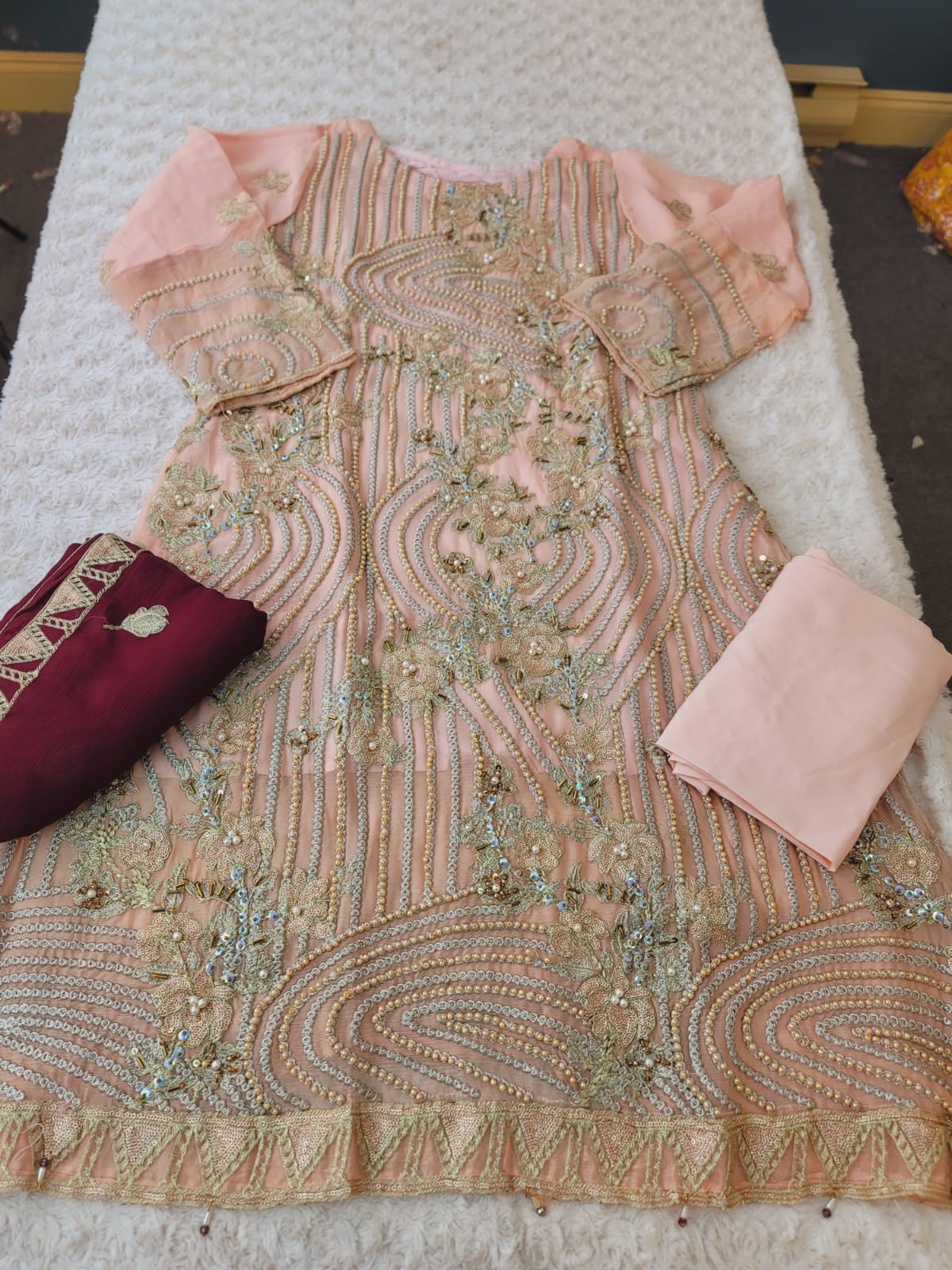 Pakistani Stitched Embroidery Party Wear Dresses Ready To Ship