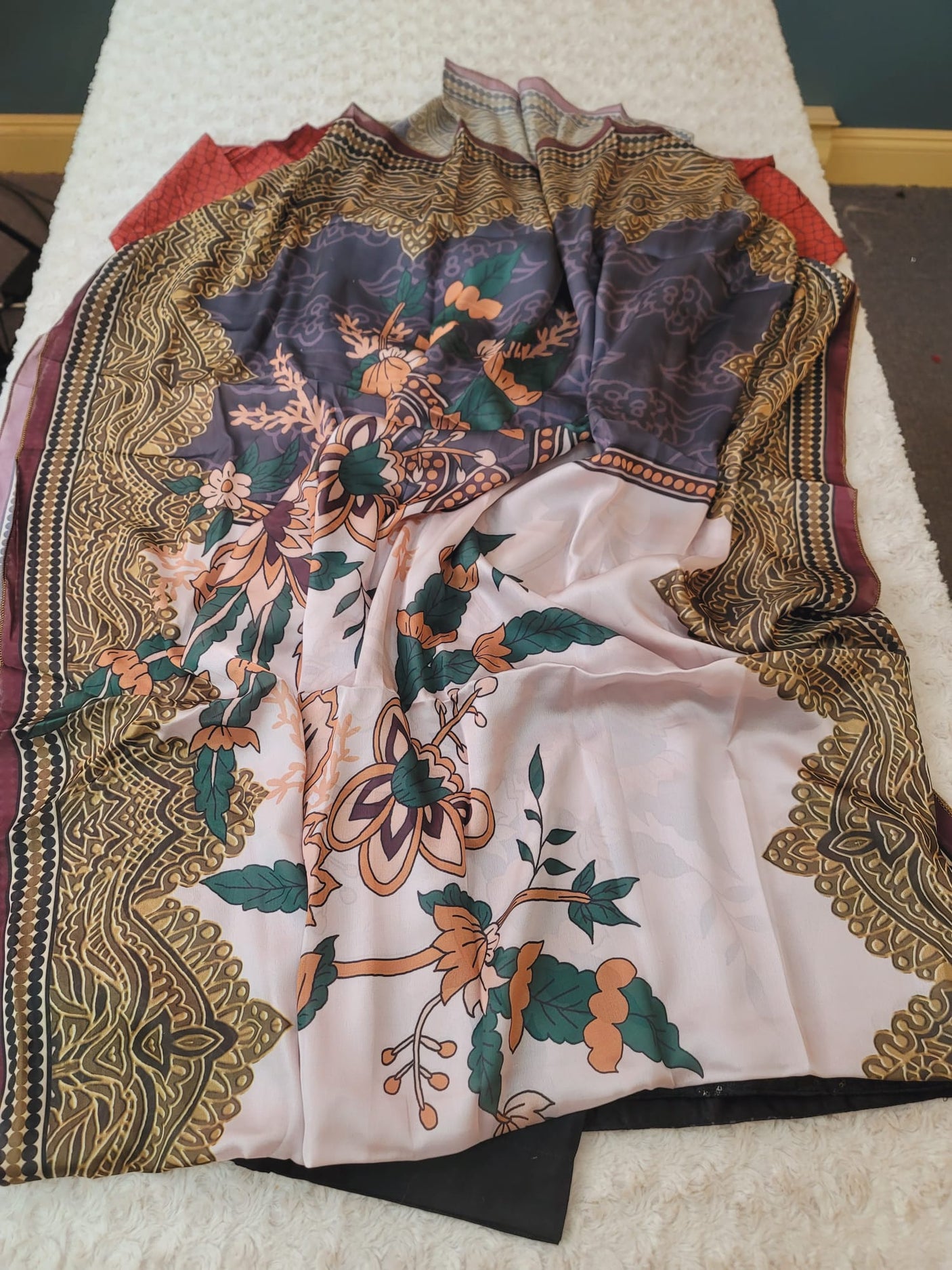 Pakistani lawn Embroidered Salwar kameez Ready To Ship