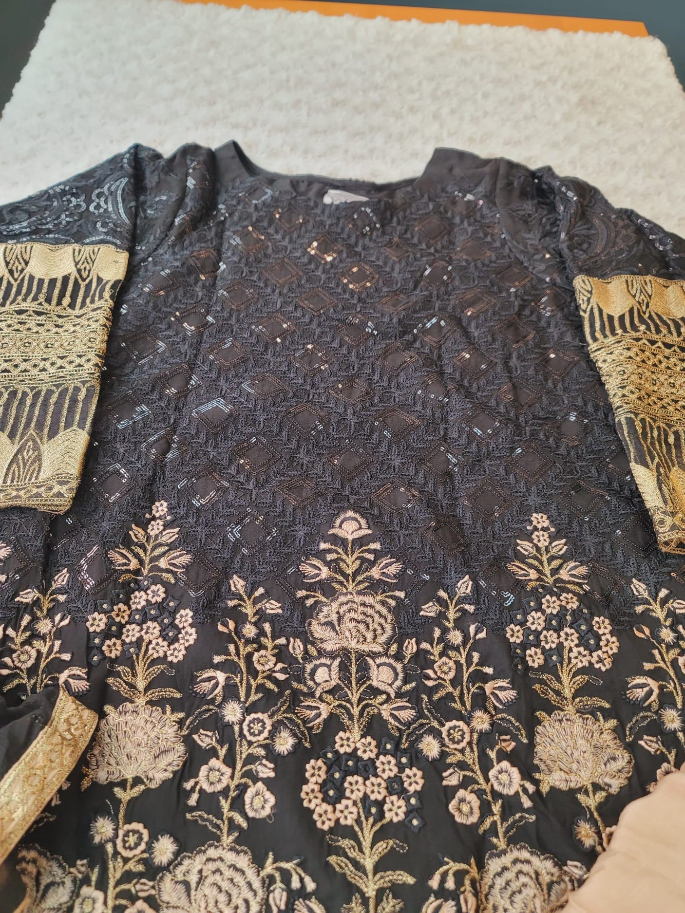 Pakistani Luxury Chiffon Embroidered Suit Ready To Ship