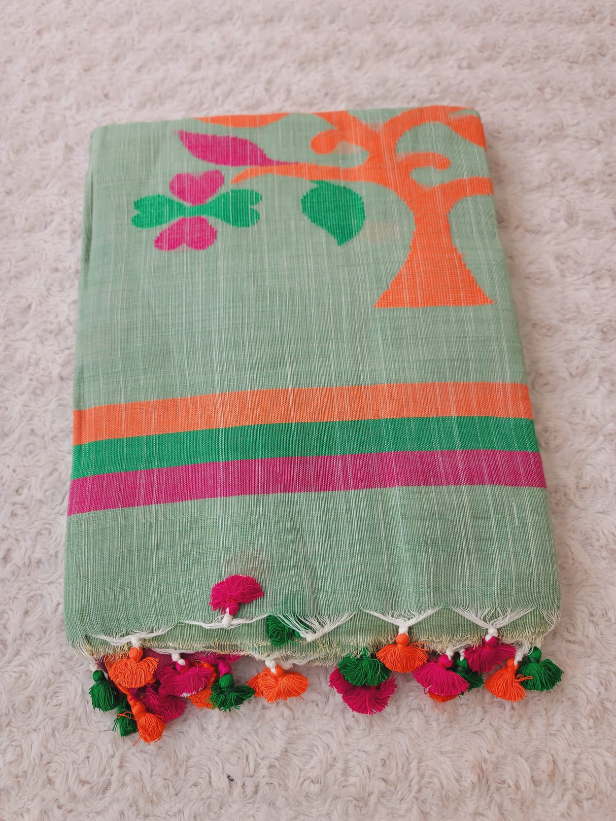 Half Silk Handloom Monipuri Saree