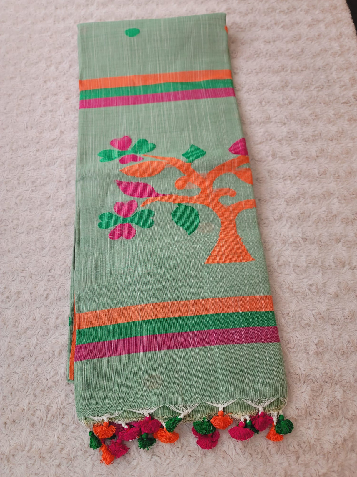 Half Silk Handloom Monipuri Saree