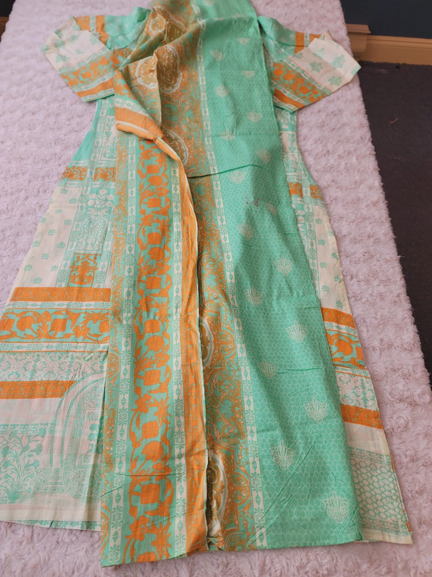 Pakistani Stitched lawn Embroidered Salwar kameez ready to ship