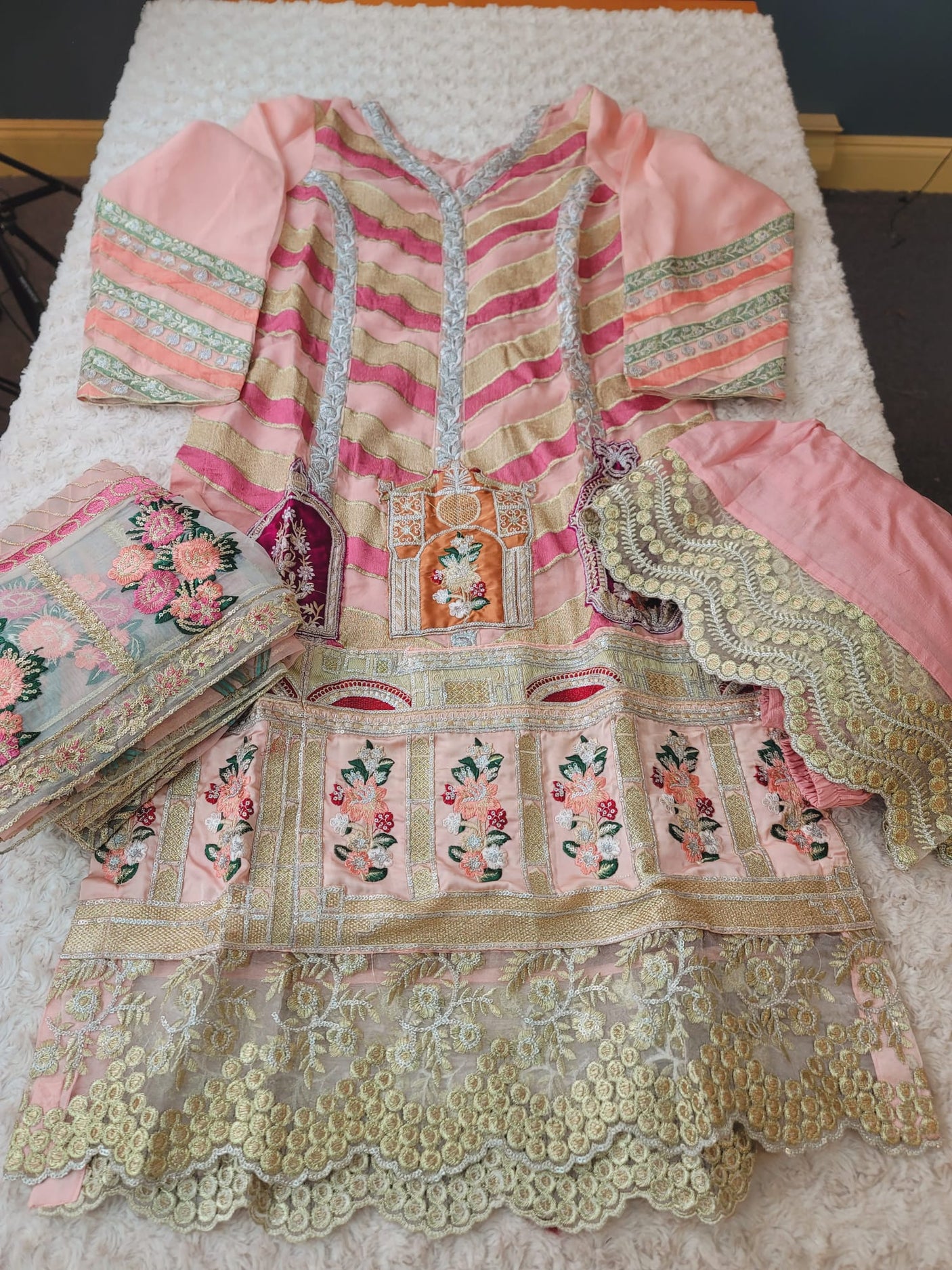 Pakistani Stitched Embroidery Party Wear Dresses Ready To Ship