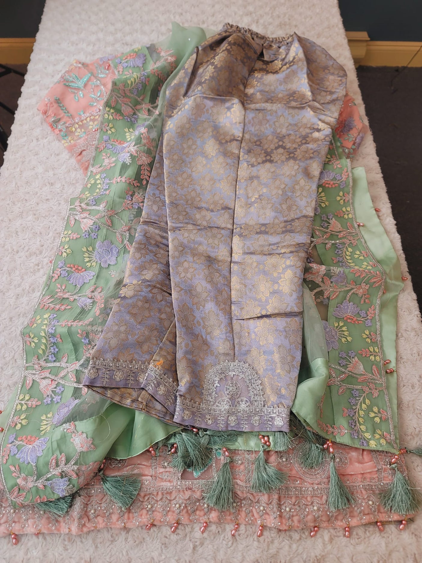 Pakistani Stitched Embroidery Party Wear Dresses Ready To Ship