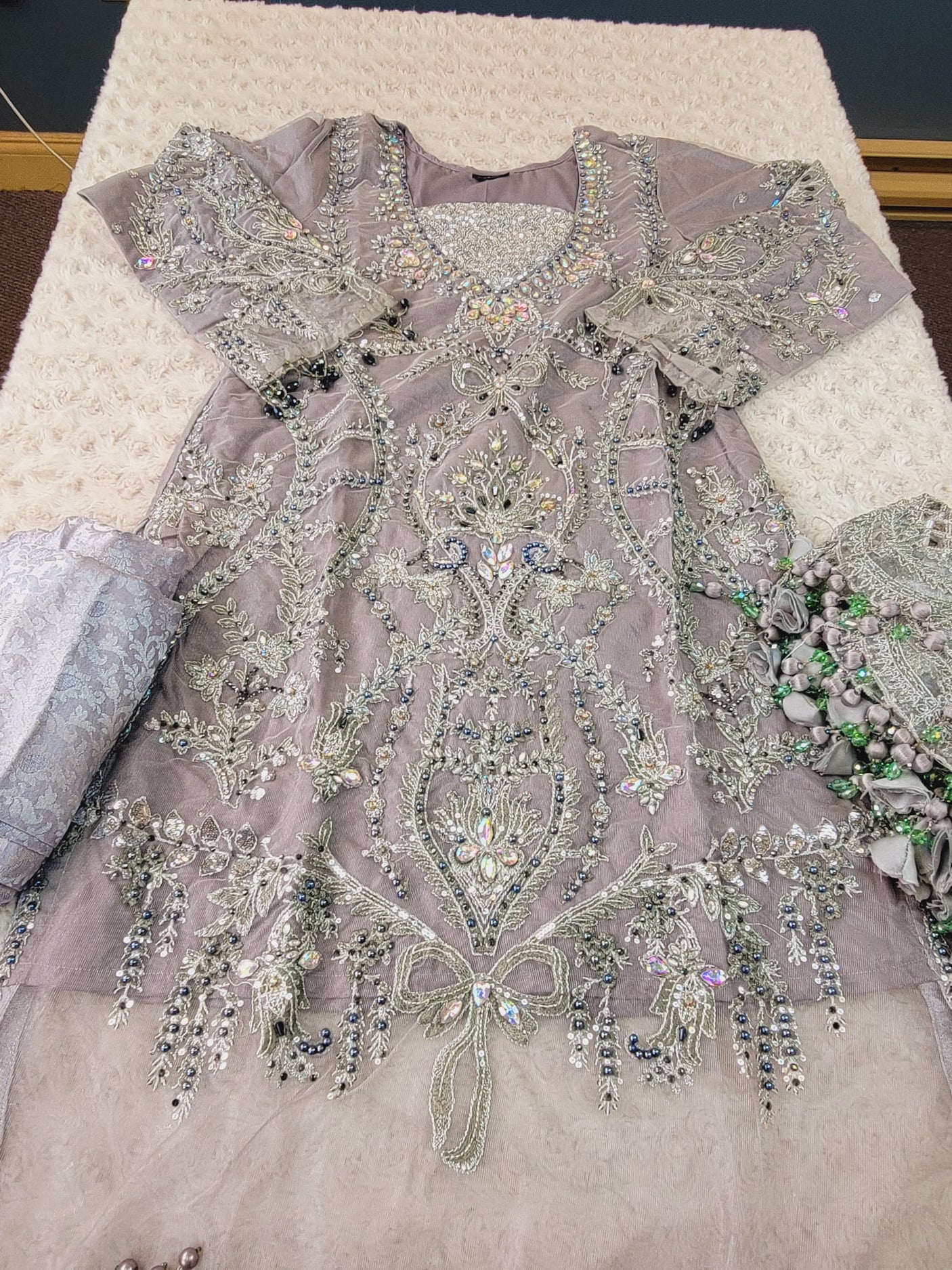 Pakistani Stitched Embroidery Party Wear Dresses Ready To Ship