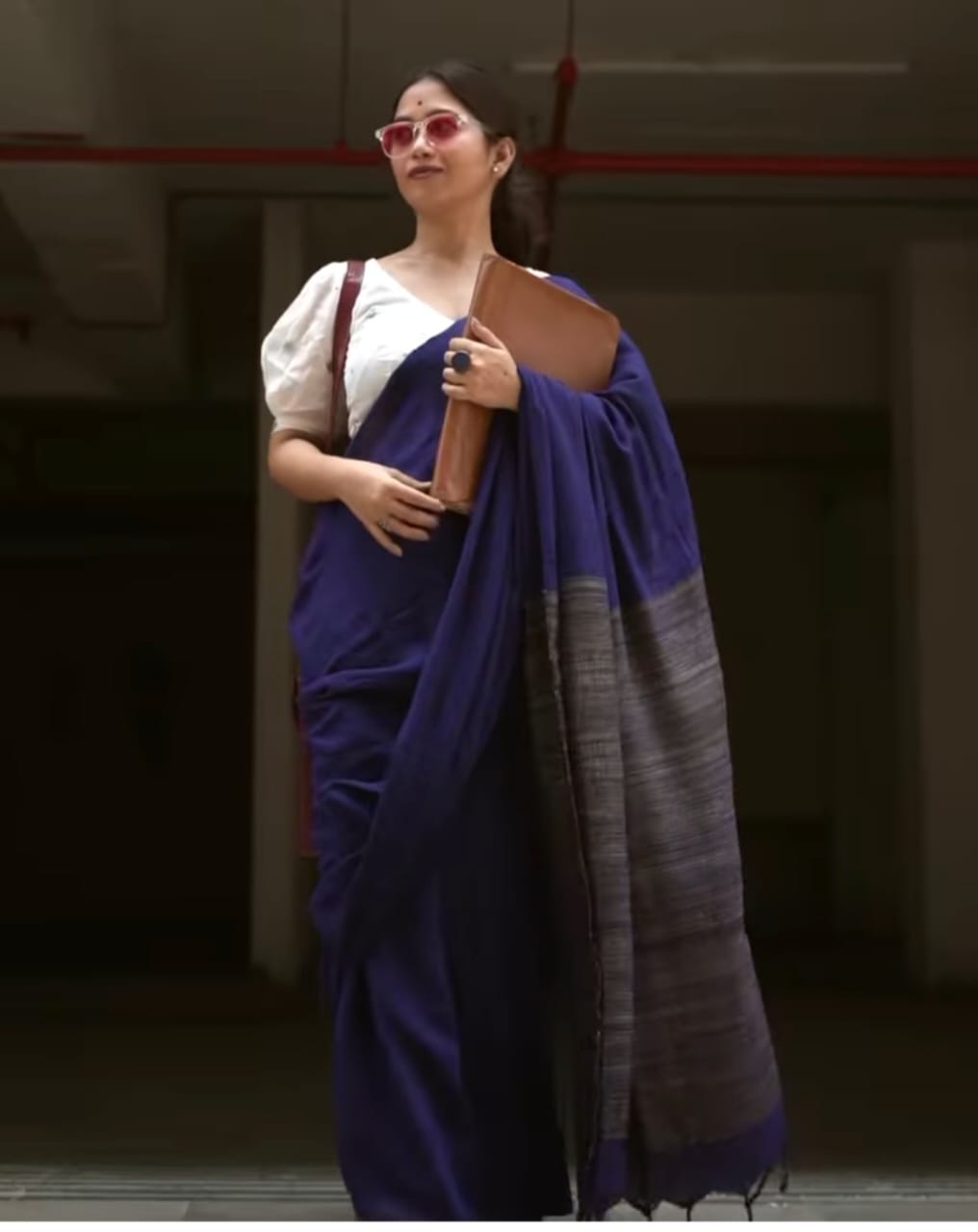 Handloom khadi lilen saree