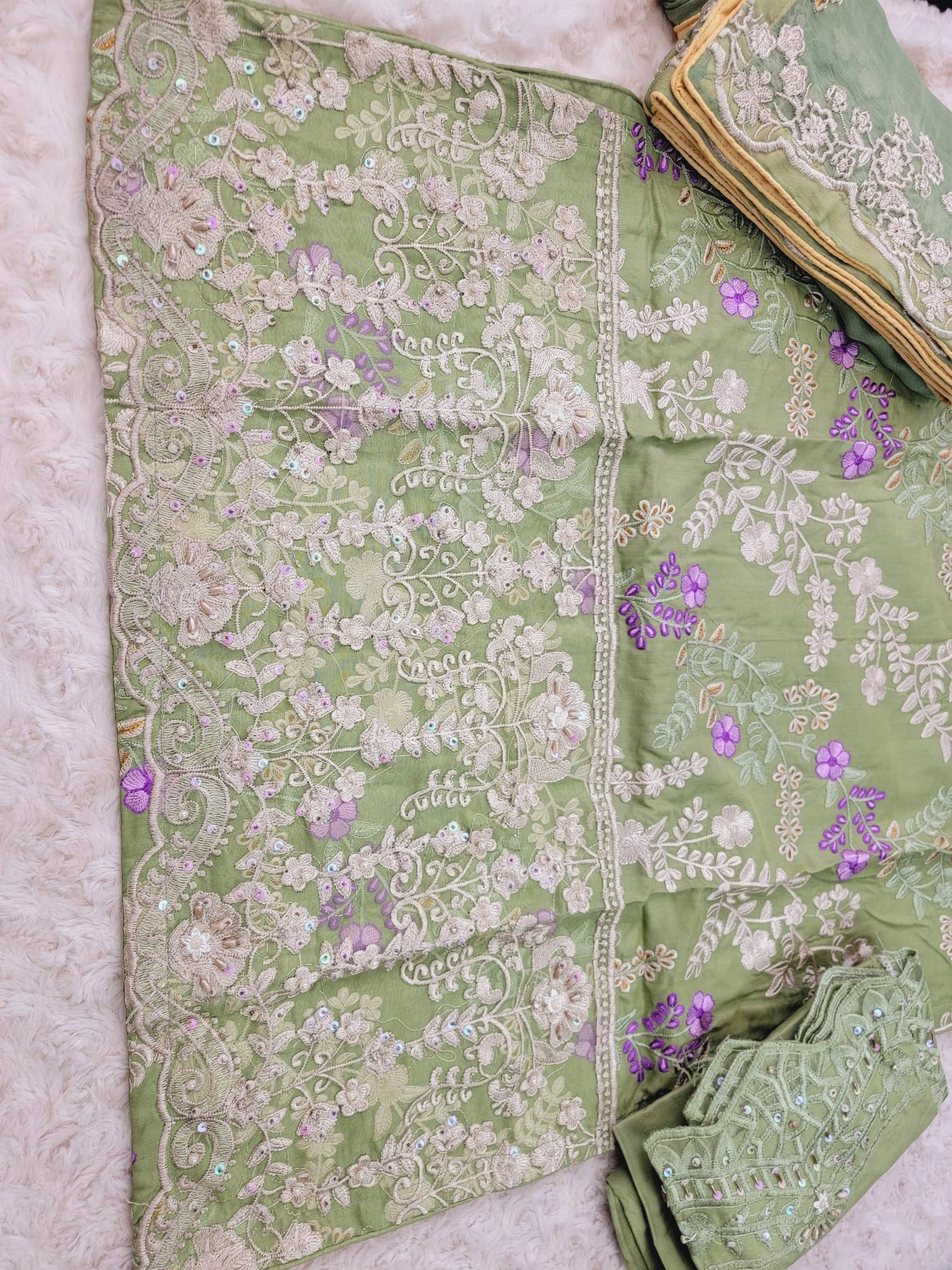 Pakistani Stitched Embroidery Lawn Suit Ready To Ship