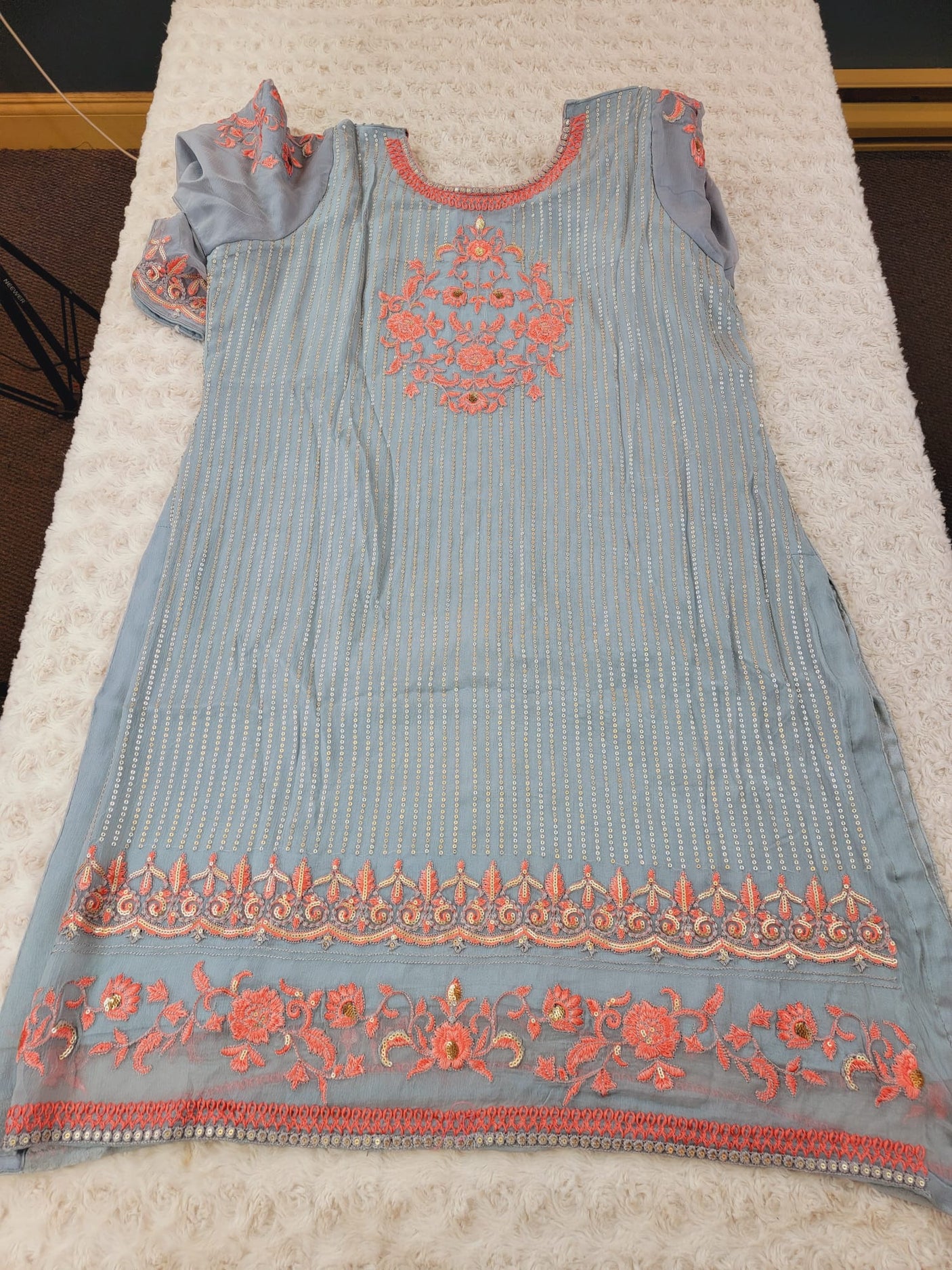 Pakistani Stitched Embroidery Party Wear Dresses Ready To Ship