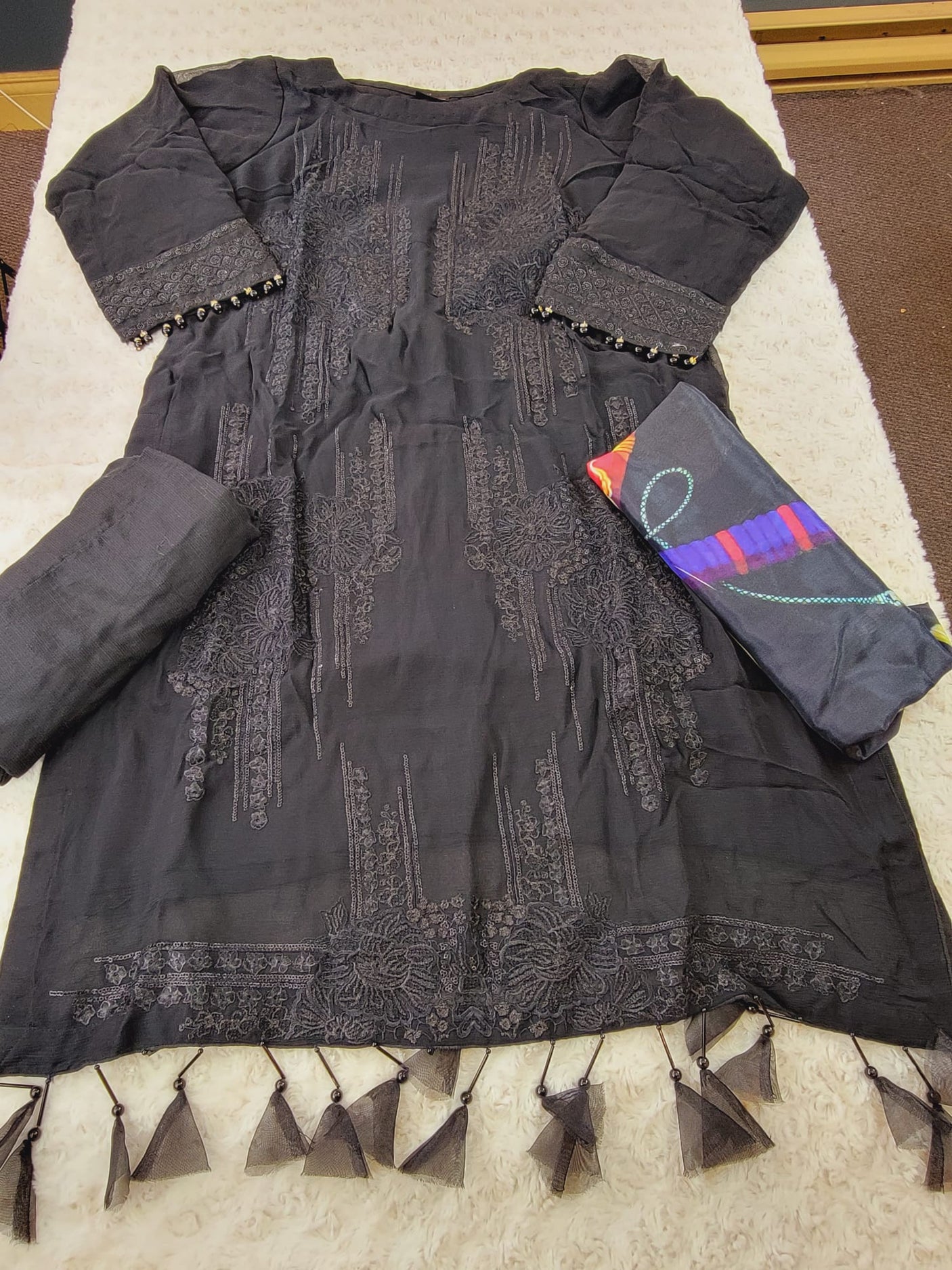 Pakistani Stitched Embroidery Party Wear Dresses Ready To Ship