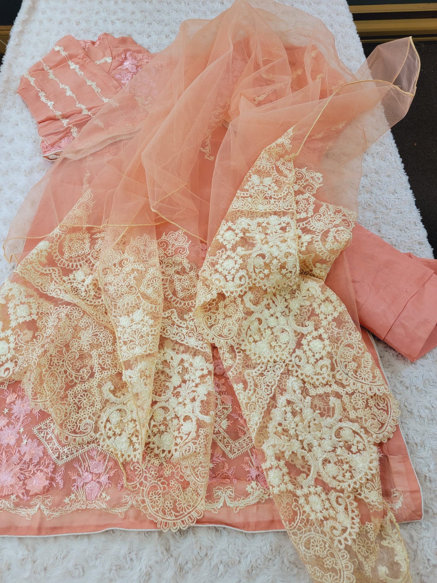 Pakistani Stitched Embroidery Party Wear Dresses Ready To Ship