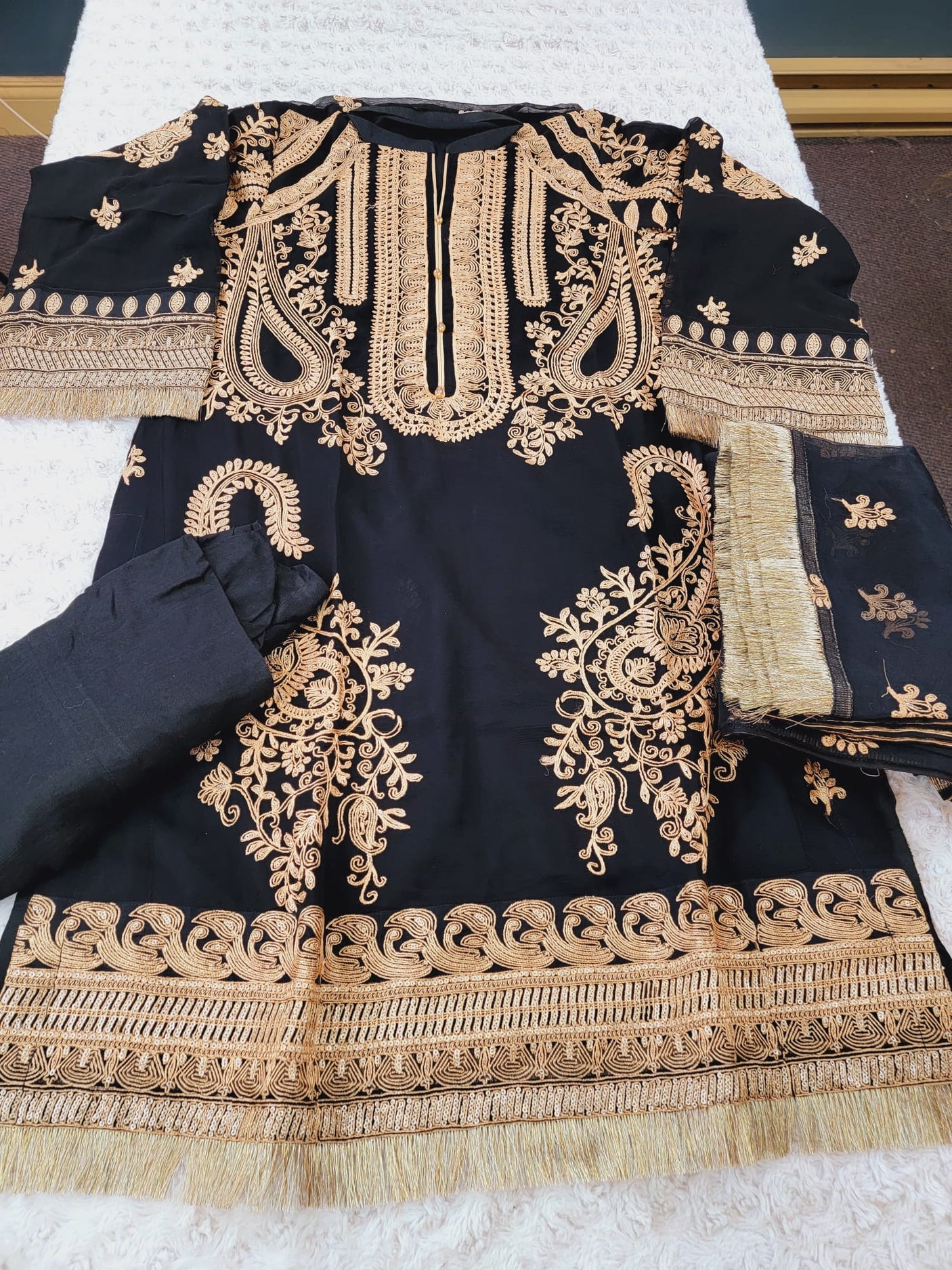 Pakistani Stitched Embroidery Party Wear Dresses Ready To Ship