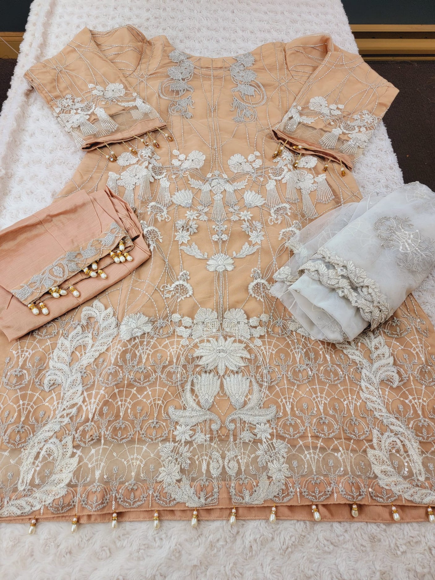 Pakistani Stitched Embroidery Party Wear Dresses Ready To Ship