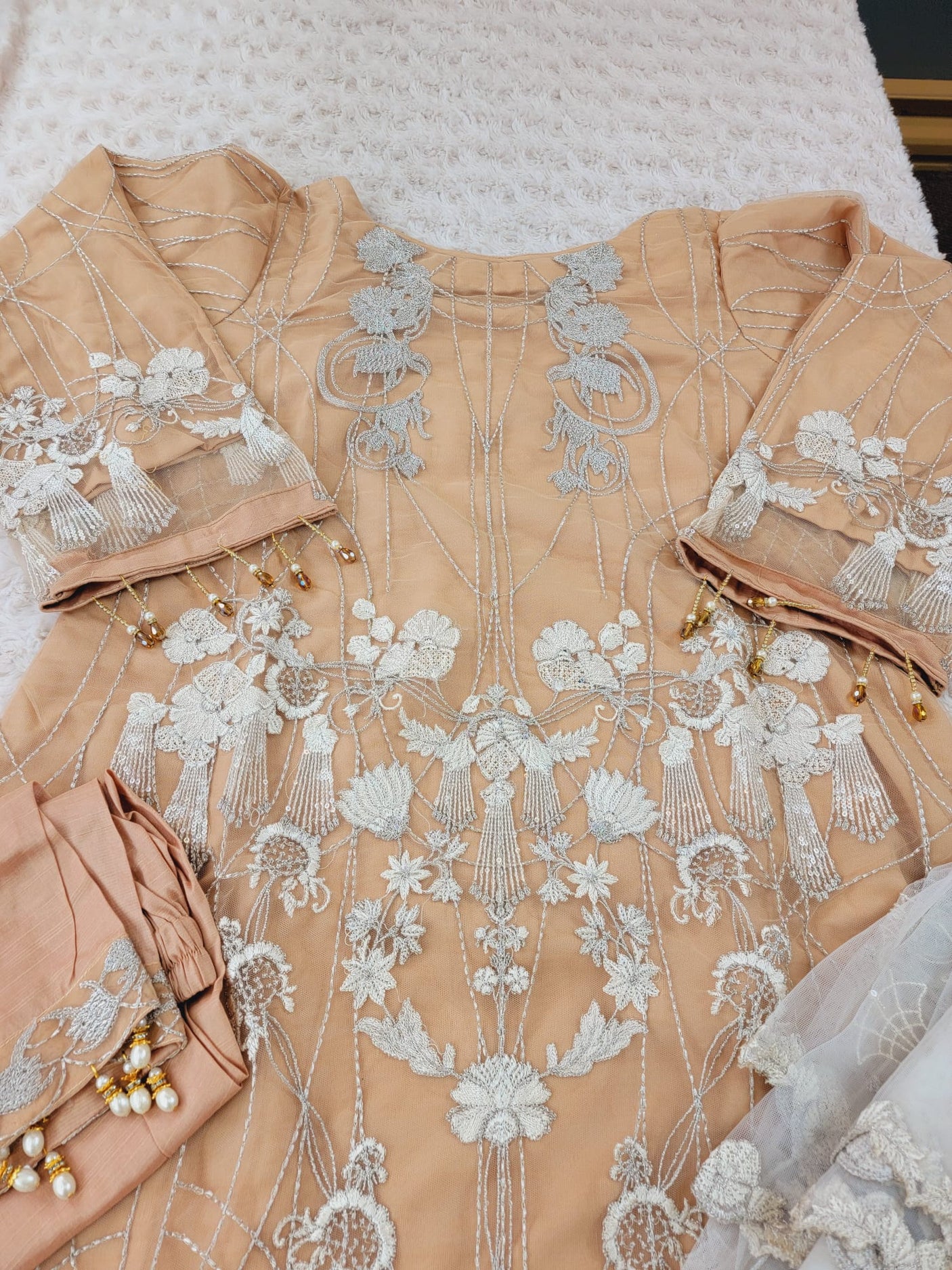 Pakistani Stitched Embroidery Party Wear Dresses Ready To Ship