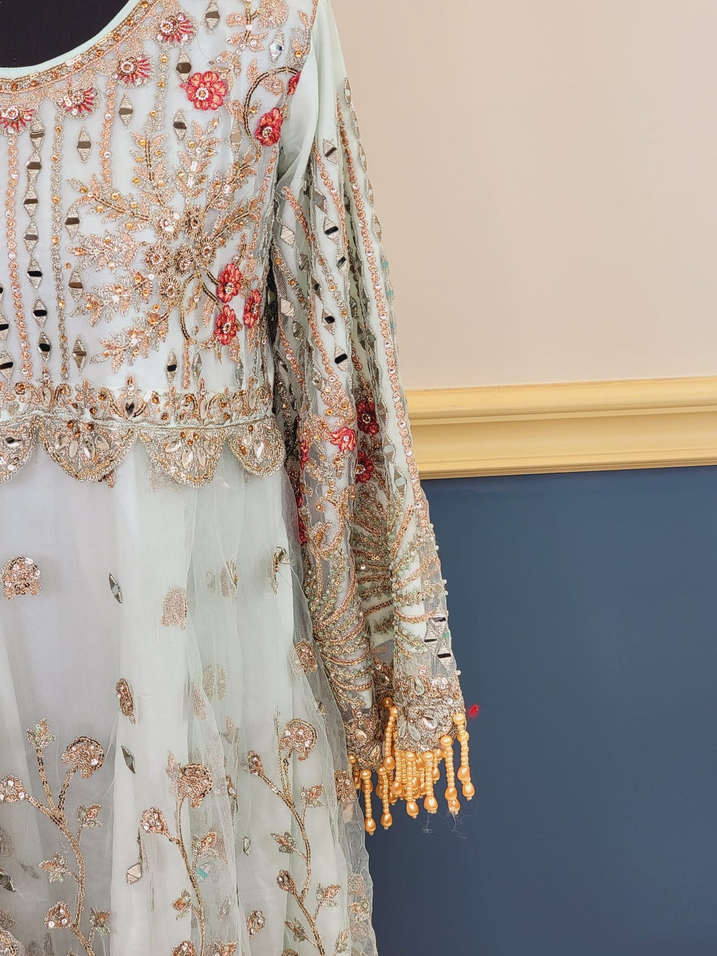 Pakistani Stitched Embroidery Party Wear Dresses Ready To Ship