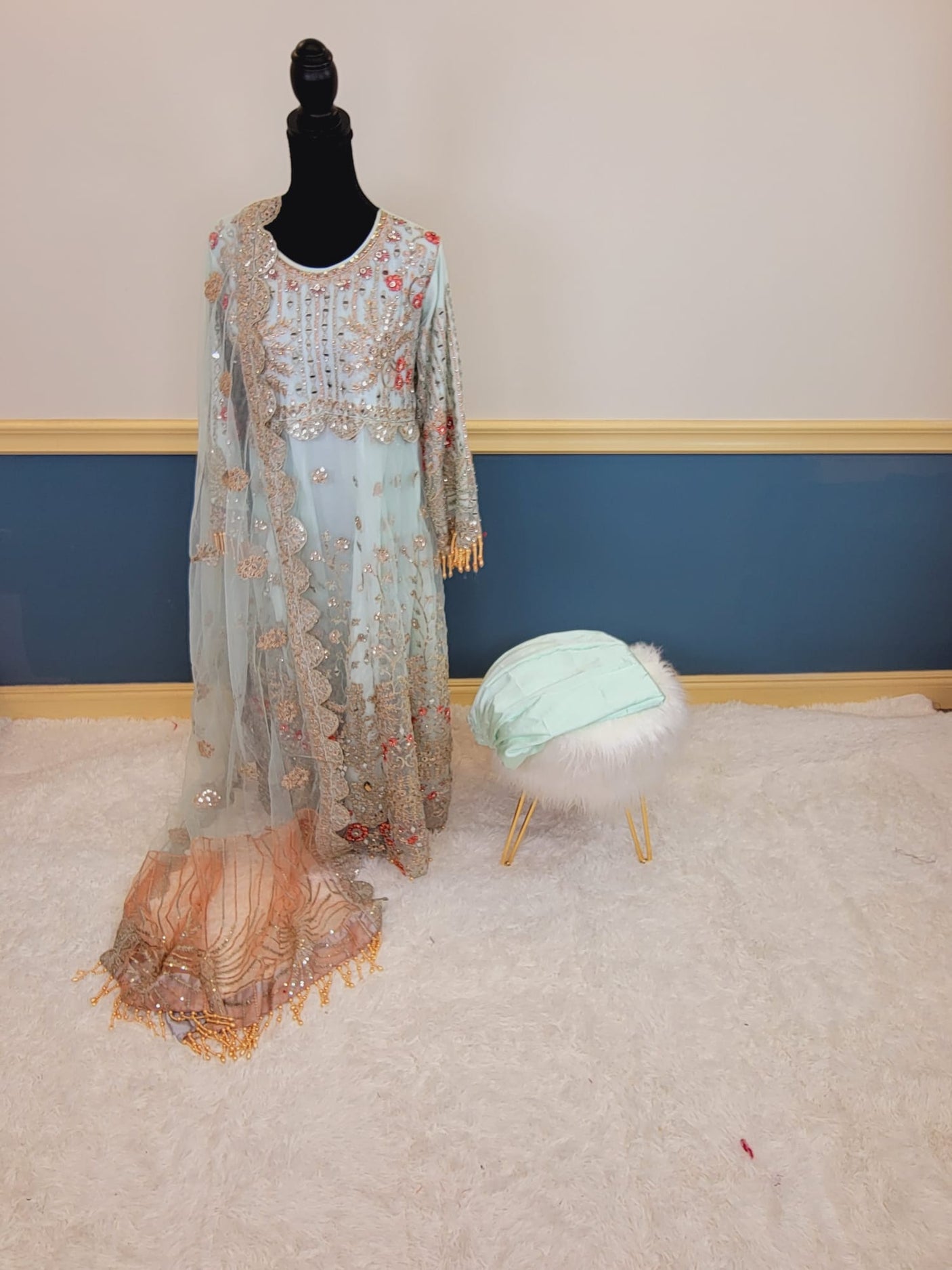 Pakistani Stitched Embroidery Party Wear Dresses Ready To Ship