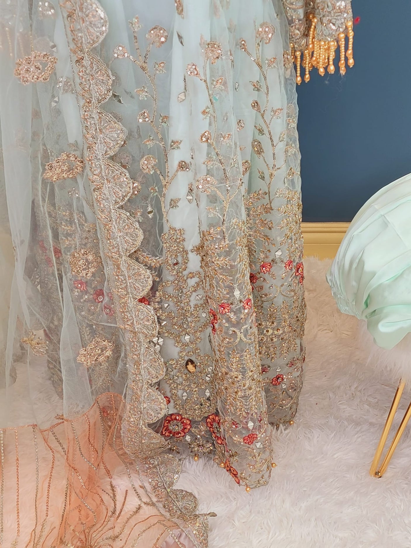 Pakistani Stitched Embroidery Party Wear Dresses Ready To Ship