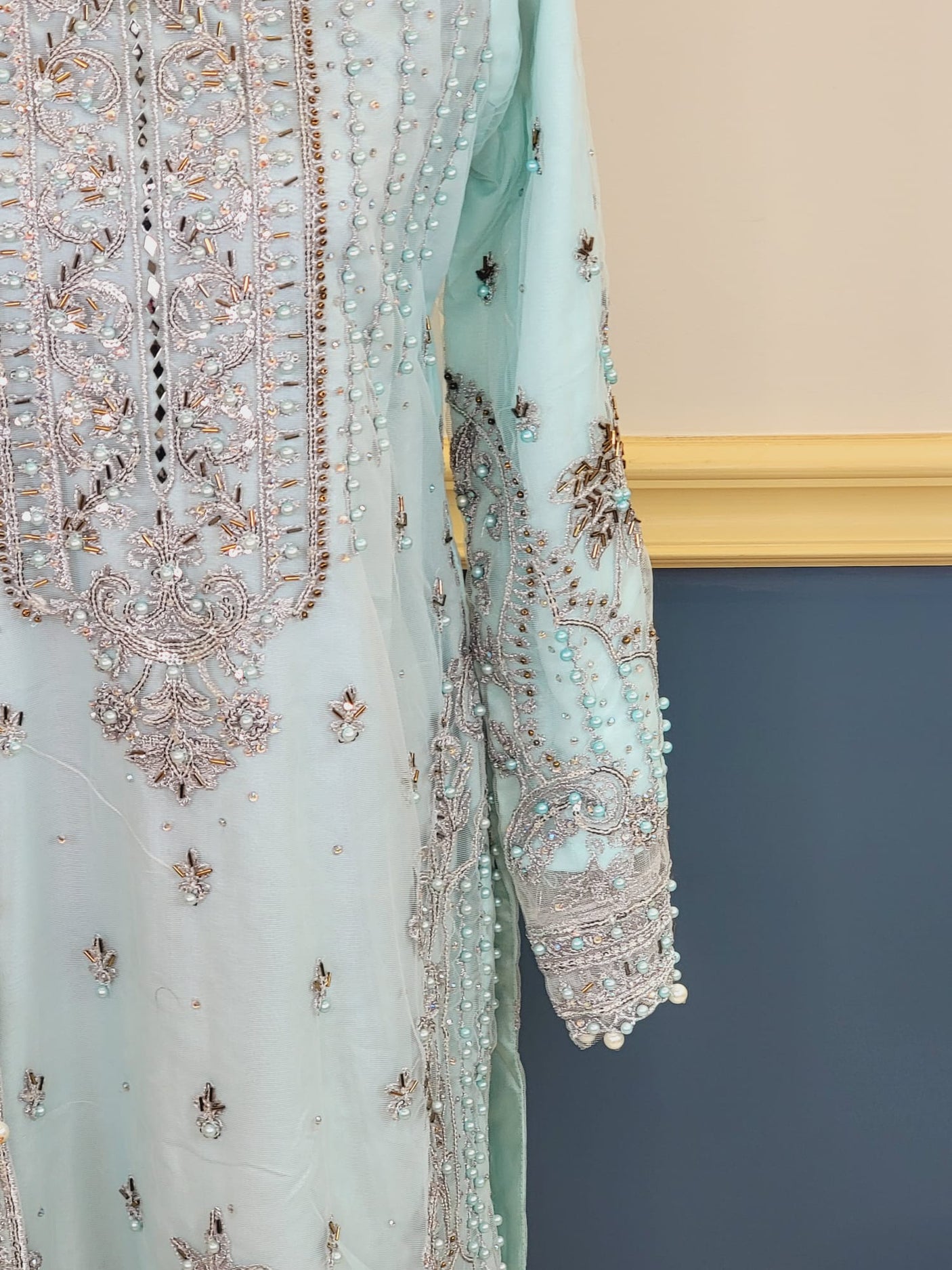 Pakistani Stitched Embroidery Party Wear Dresses Ready To Ship