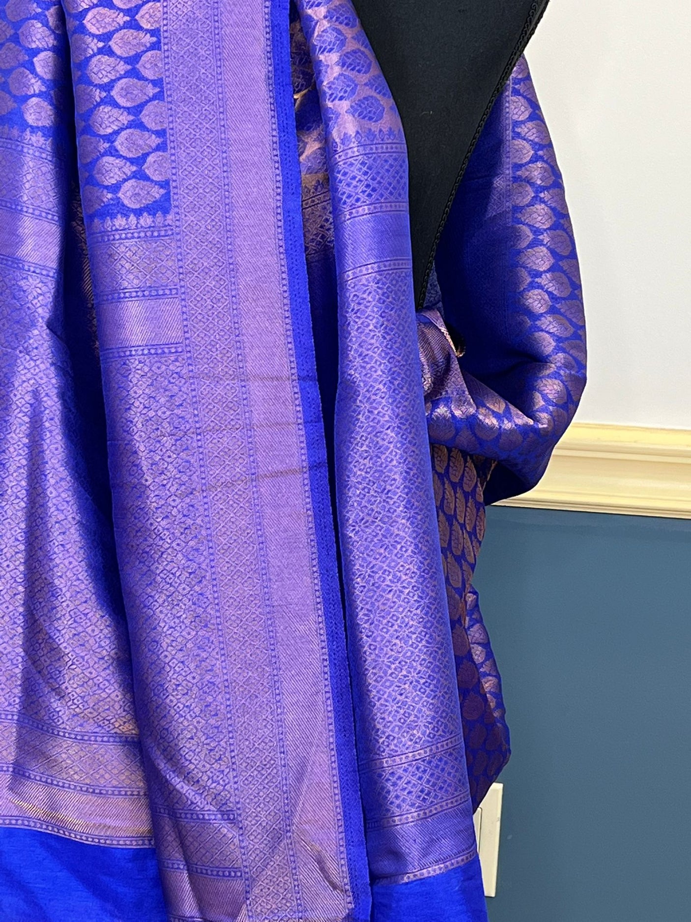 Pure silk katan with running blouse