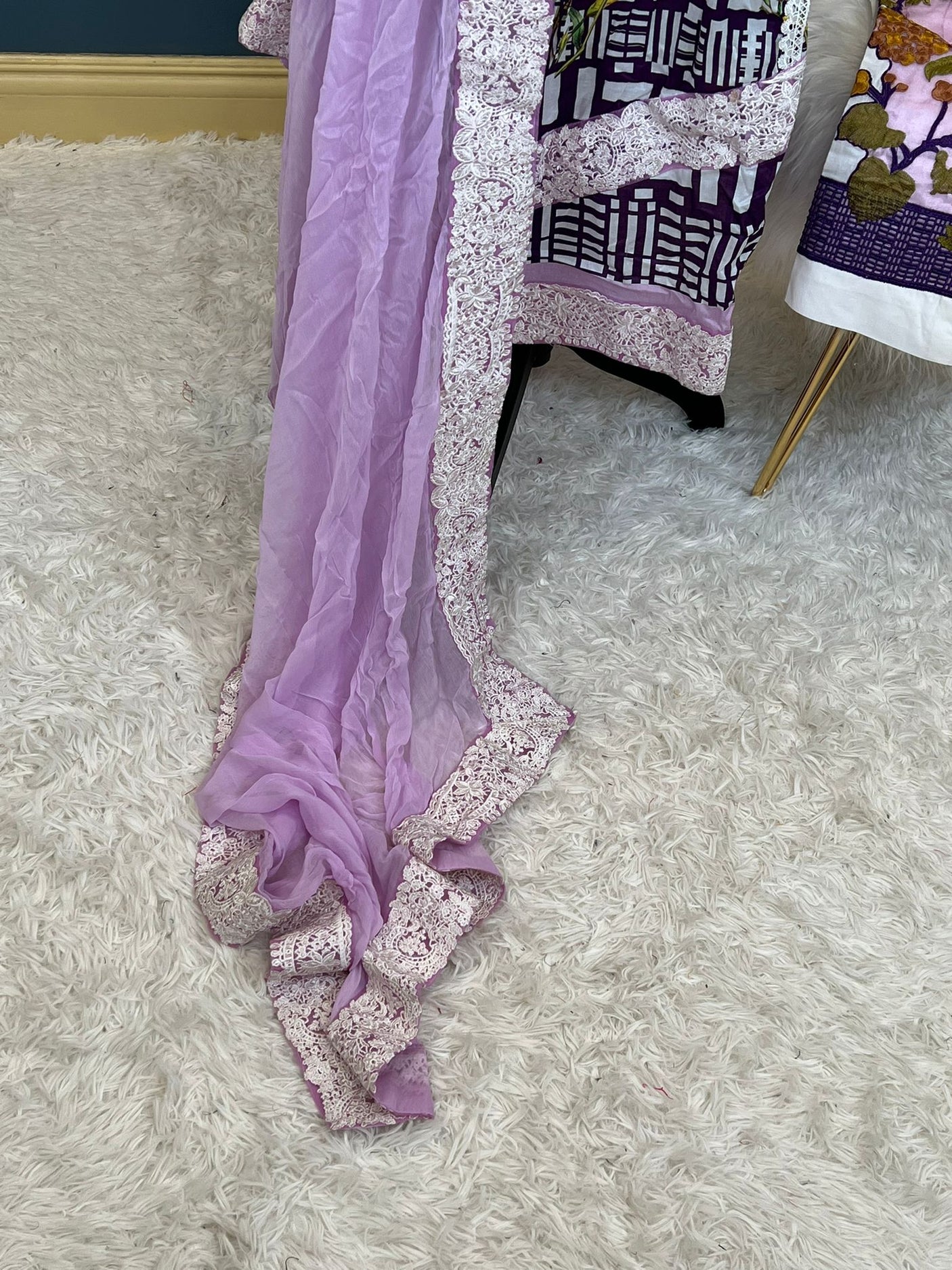 Pakistani Stitched lawn Embroidered Salwar kameez ready to ship