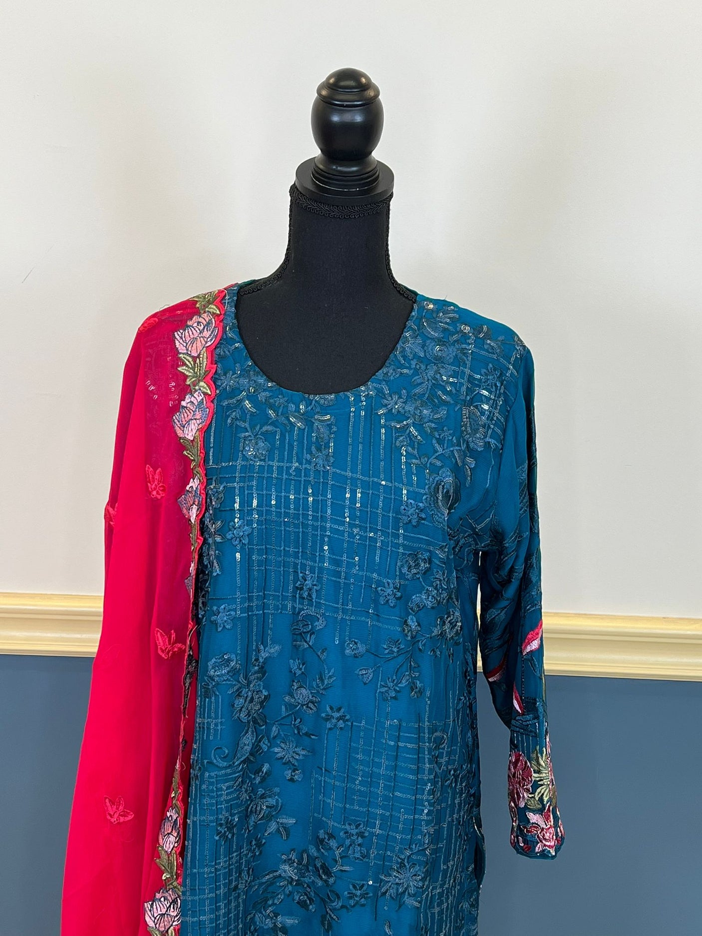 Pakistani Stitched Embroidery Party Wear Dresses Ready To Ship