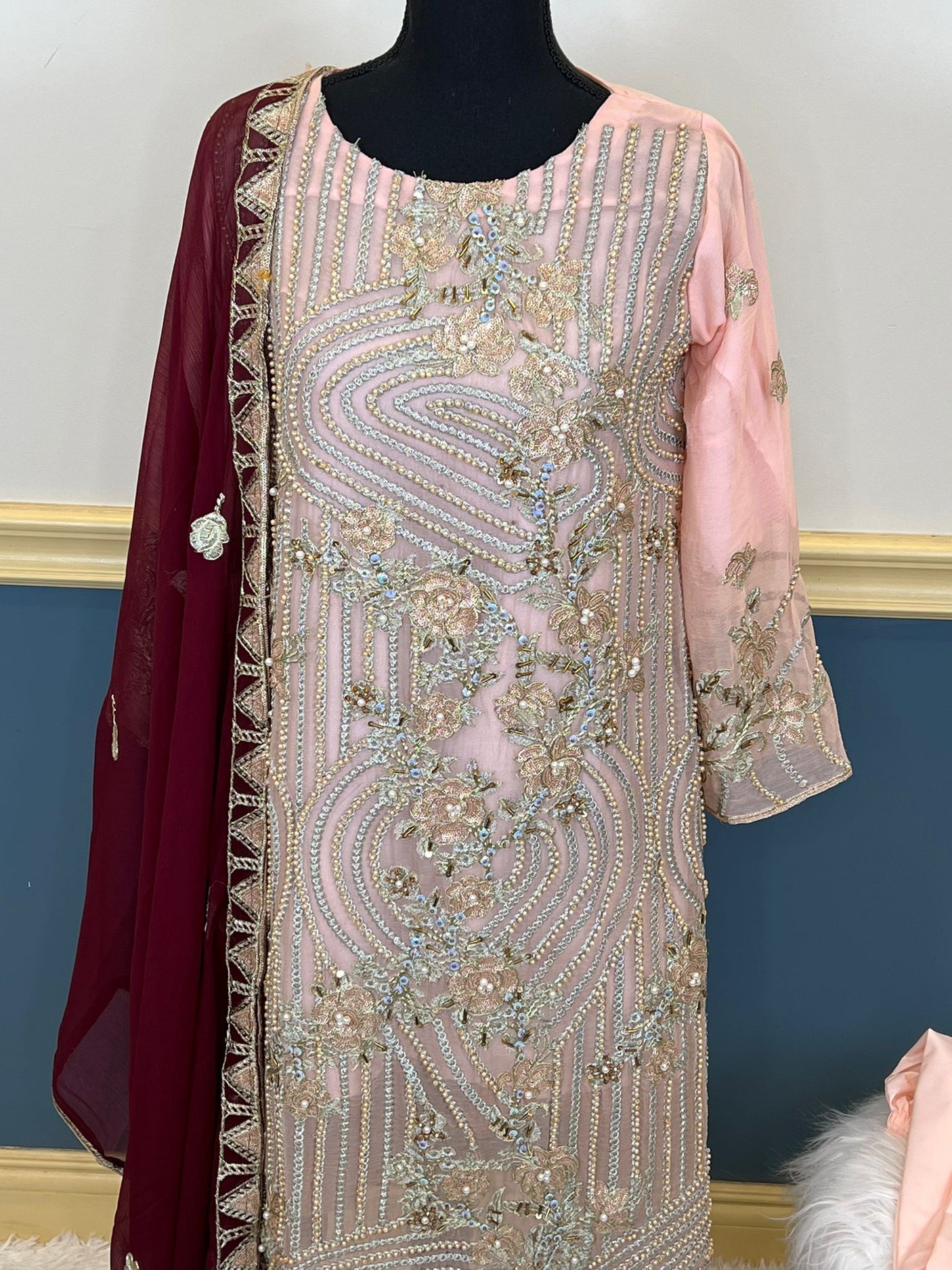 Pakistani Embroidered Party wear Ready To Ship