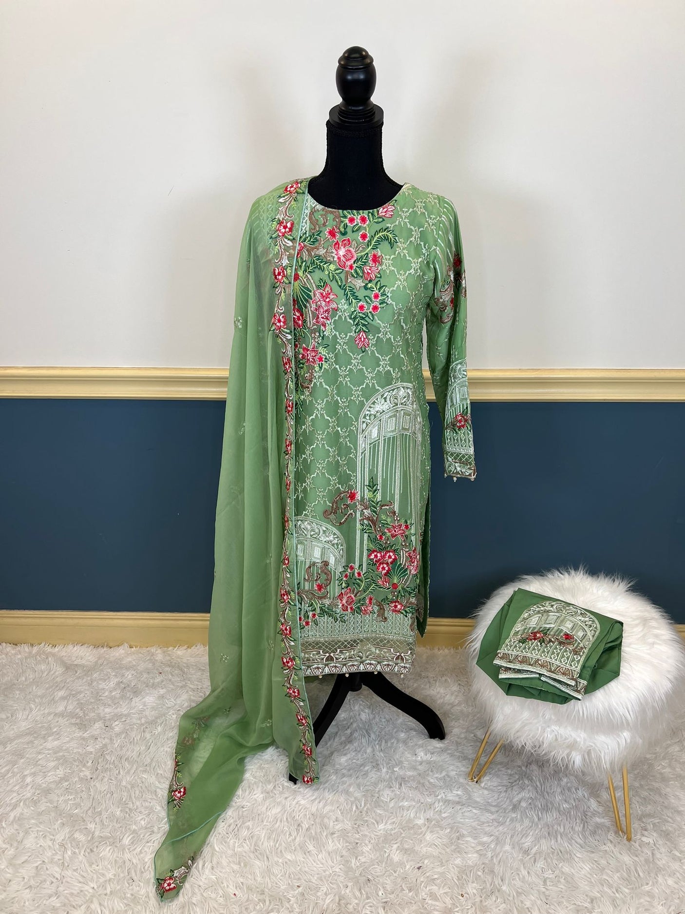 Pakistani Embroidered Party wear Ready To Ship