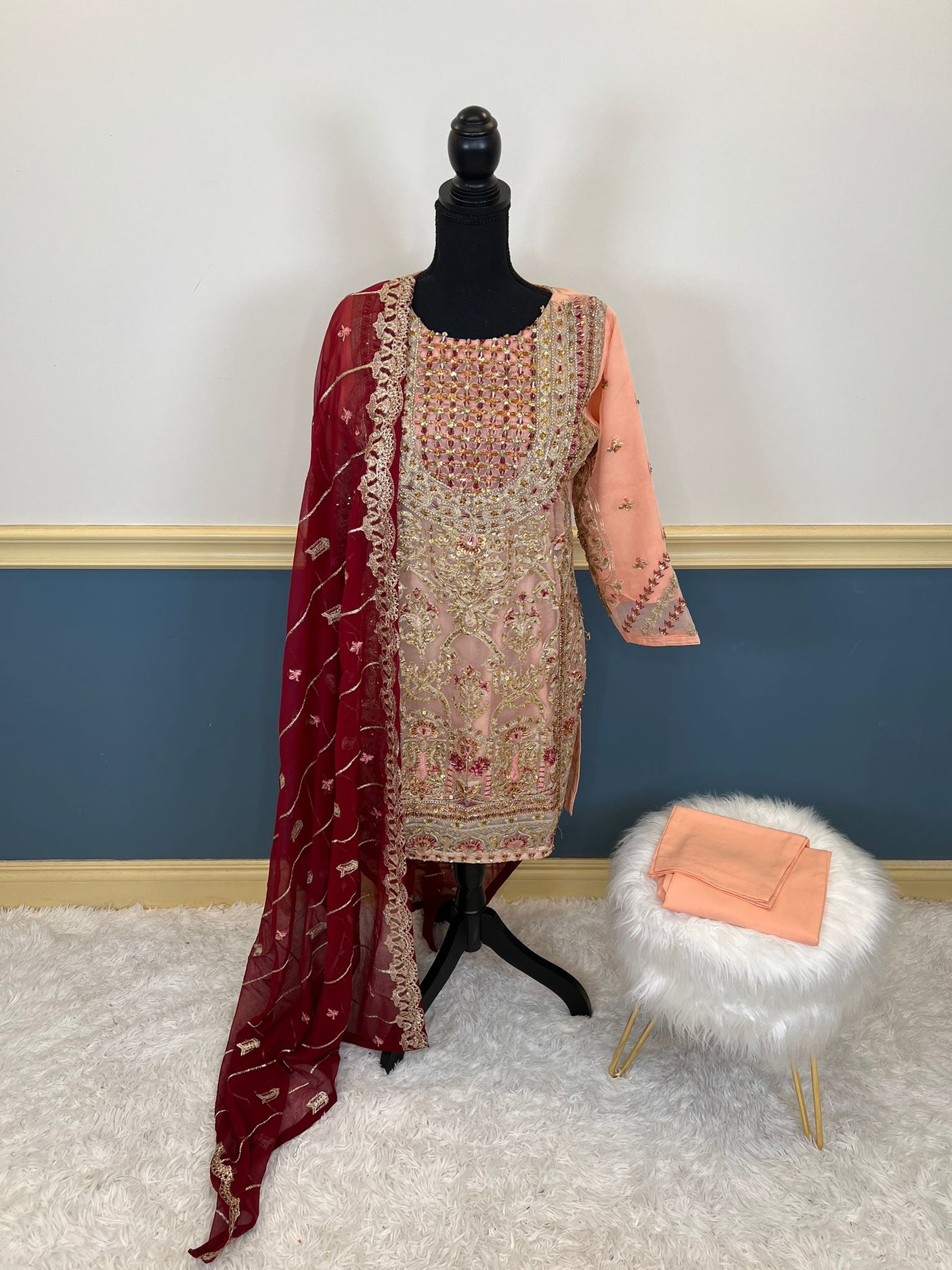 Pakistani Embroidered Party wear Ready To Ship