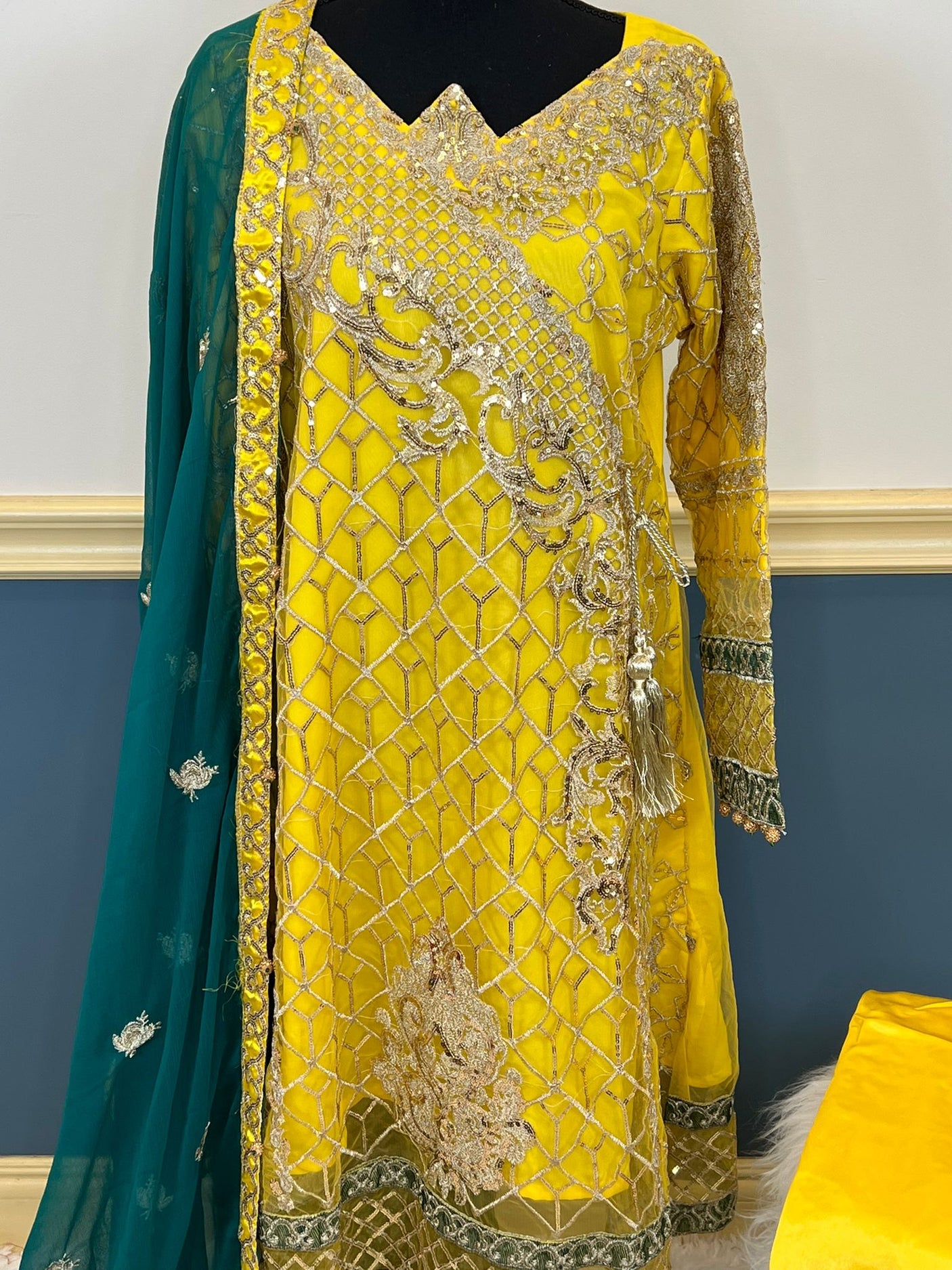 Pakistani Stitched Embroidery Party Wear Dresses Ready To Ship